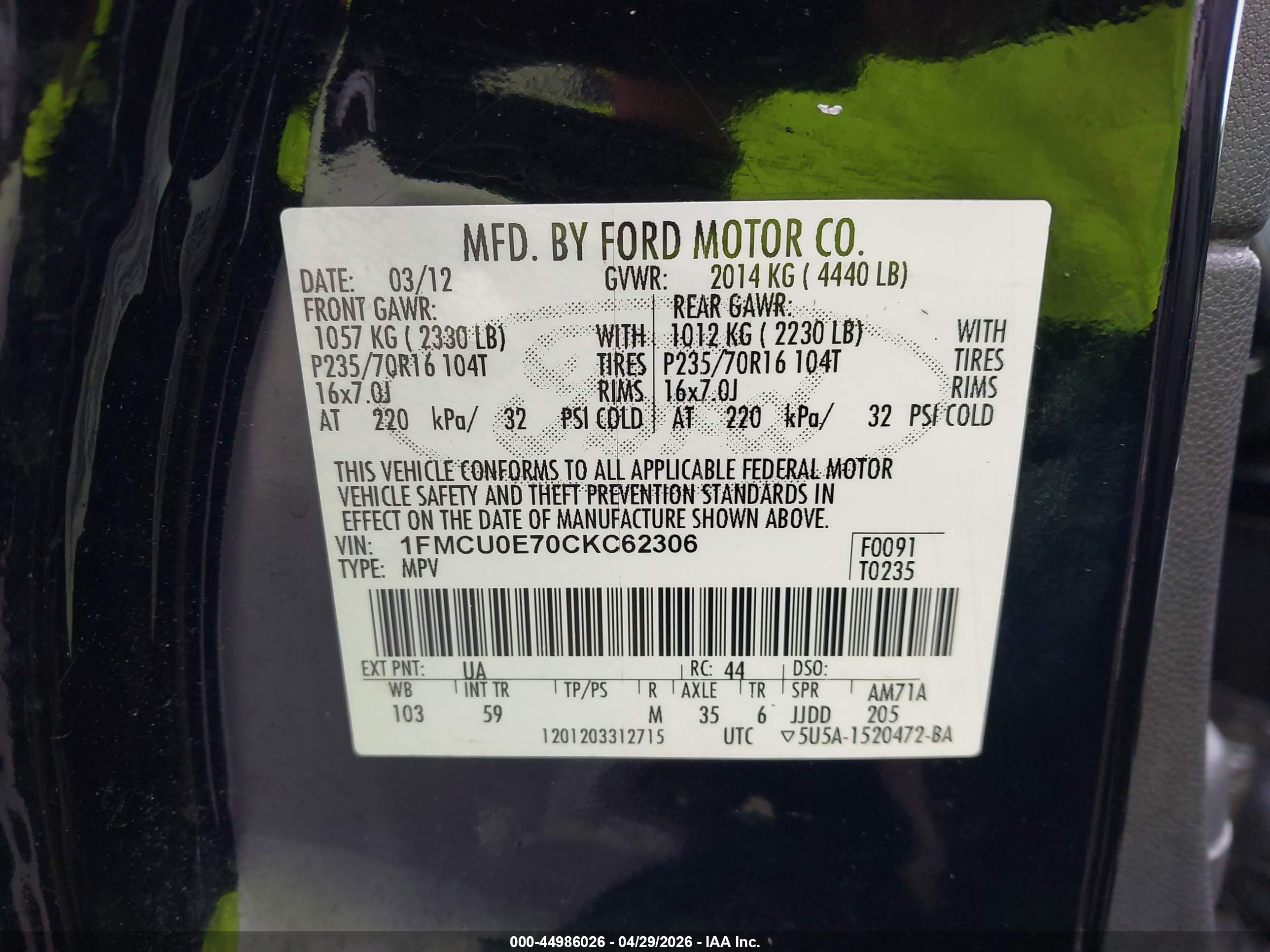 FORD ESCAPE image 9