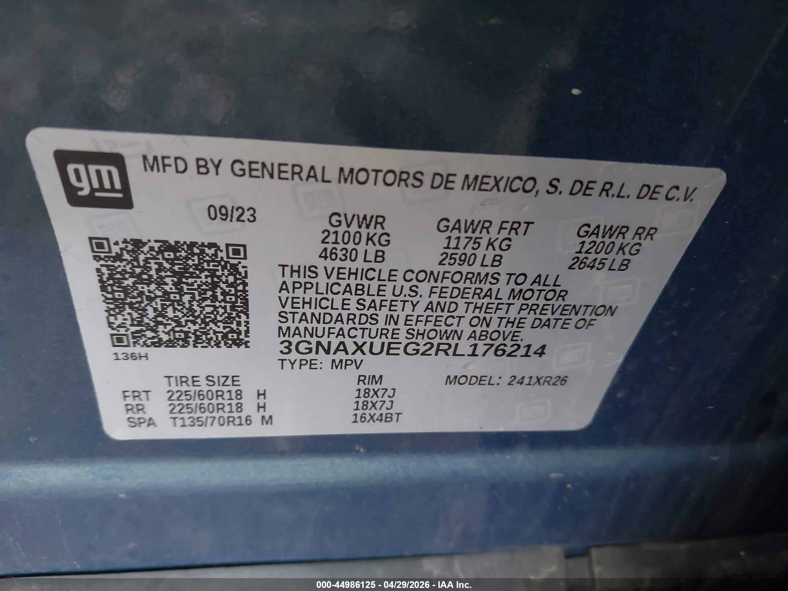 CHEVROLET EQUINOX image 9
