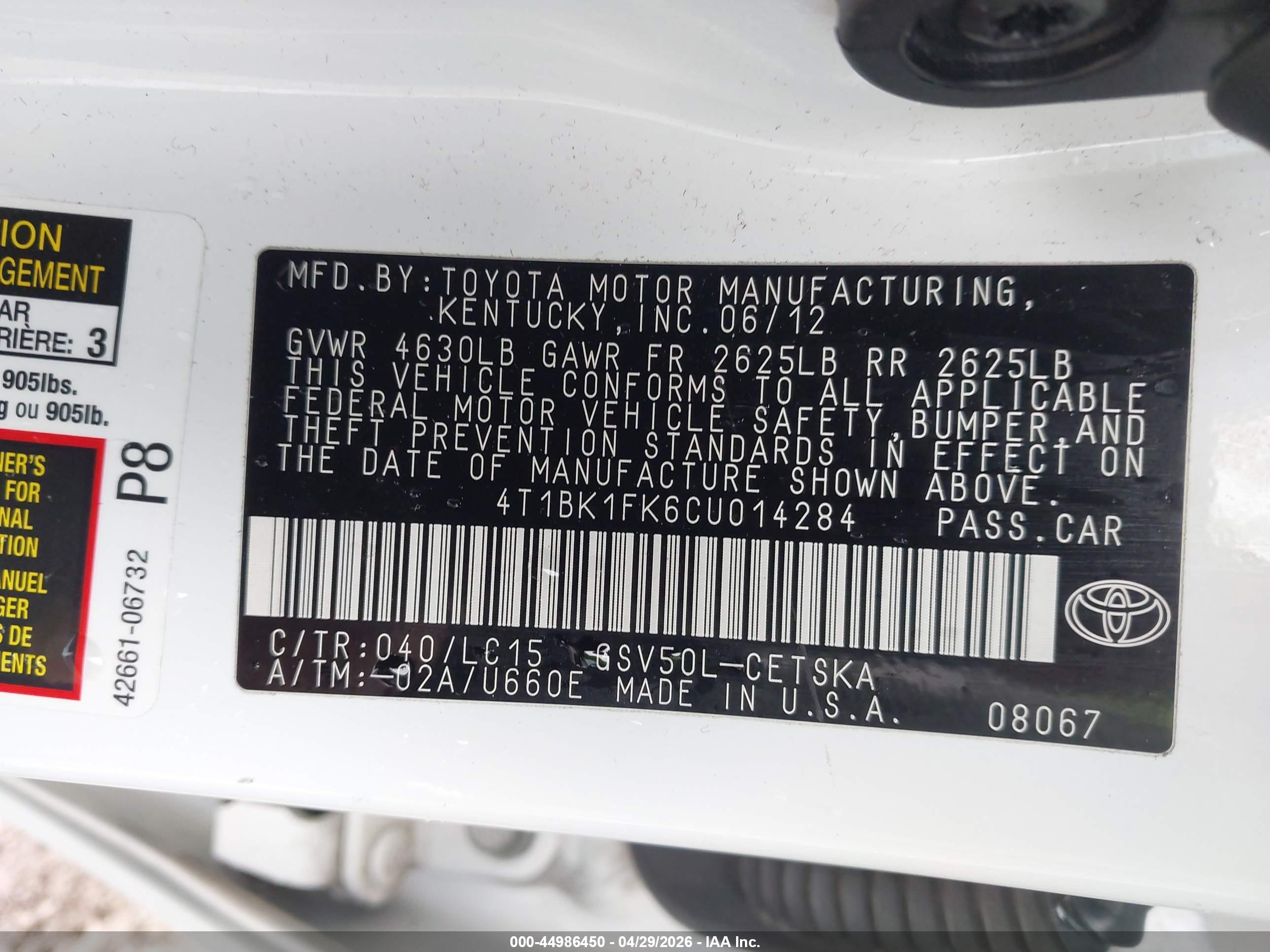 TOYOTA CAMRY image 9