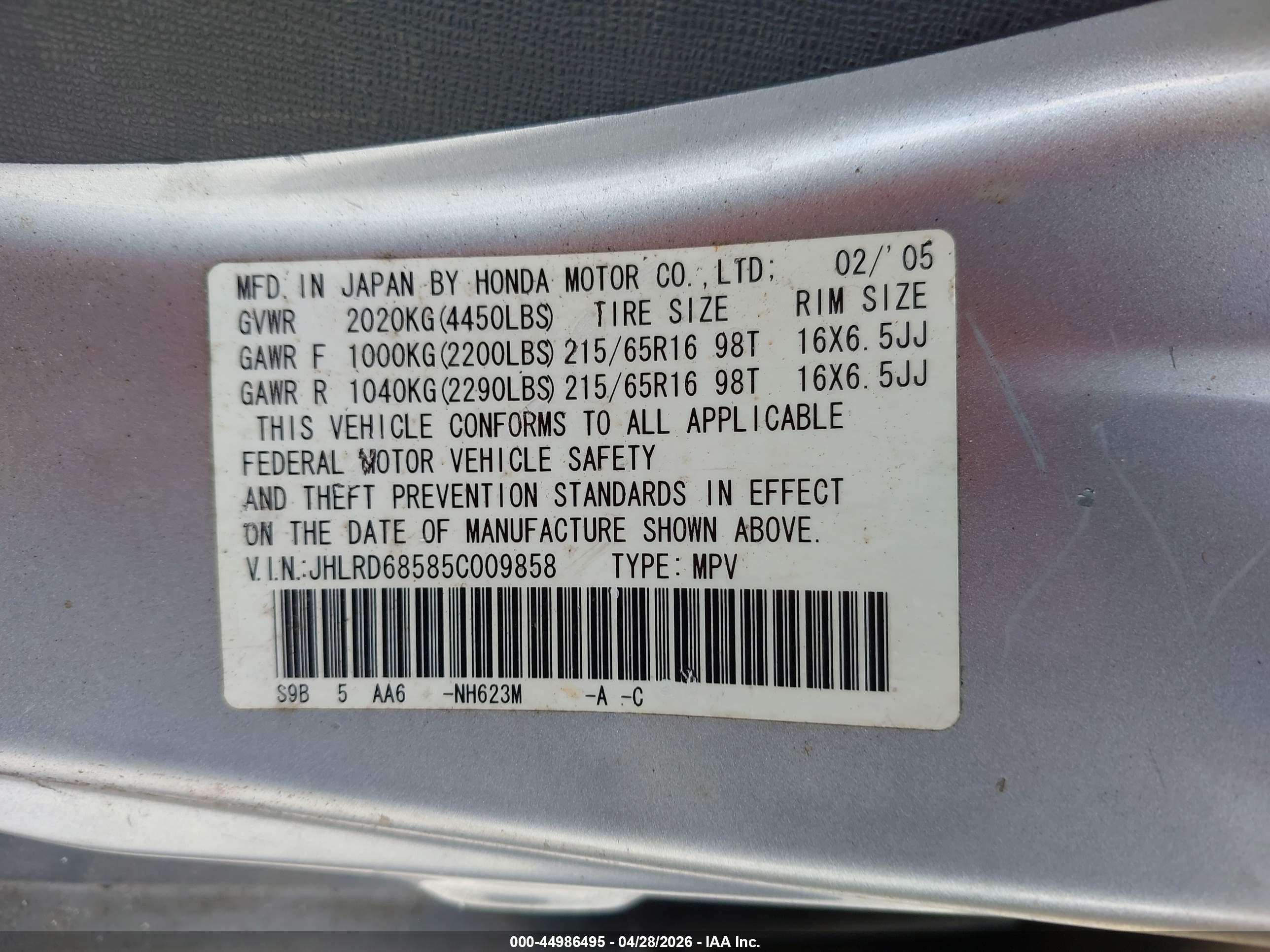 HONDA CR-V image 9