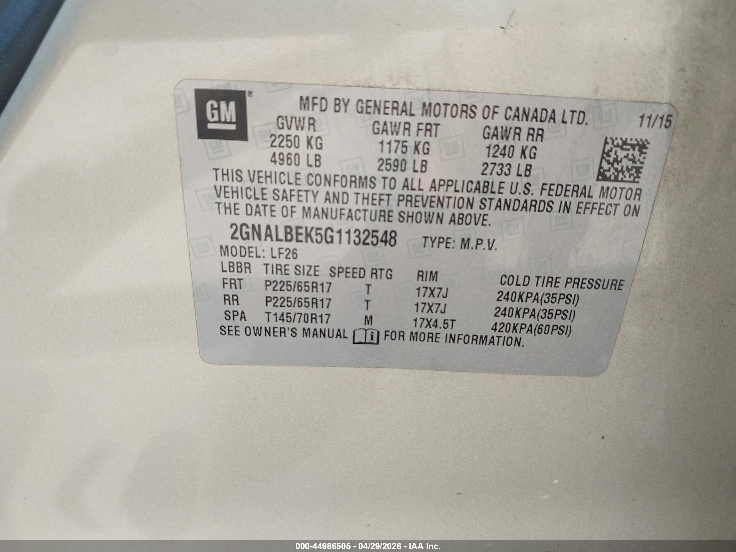 CHEVROLET EQUINOX image 9