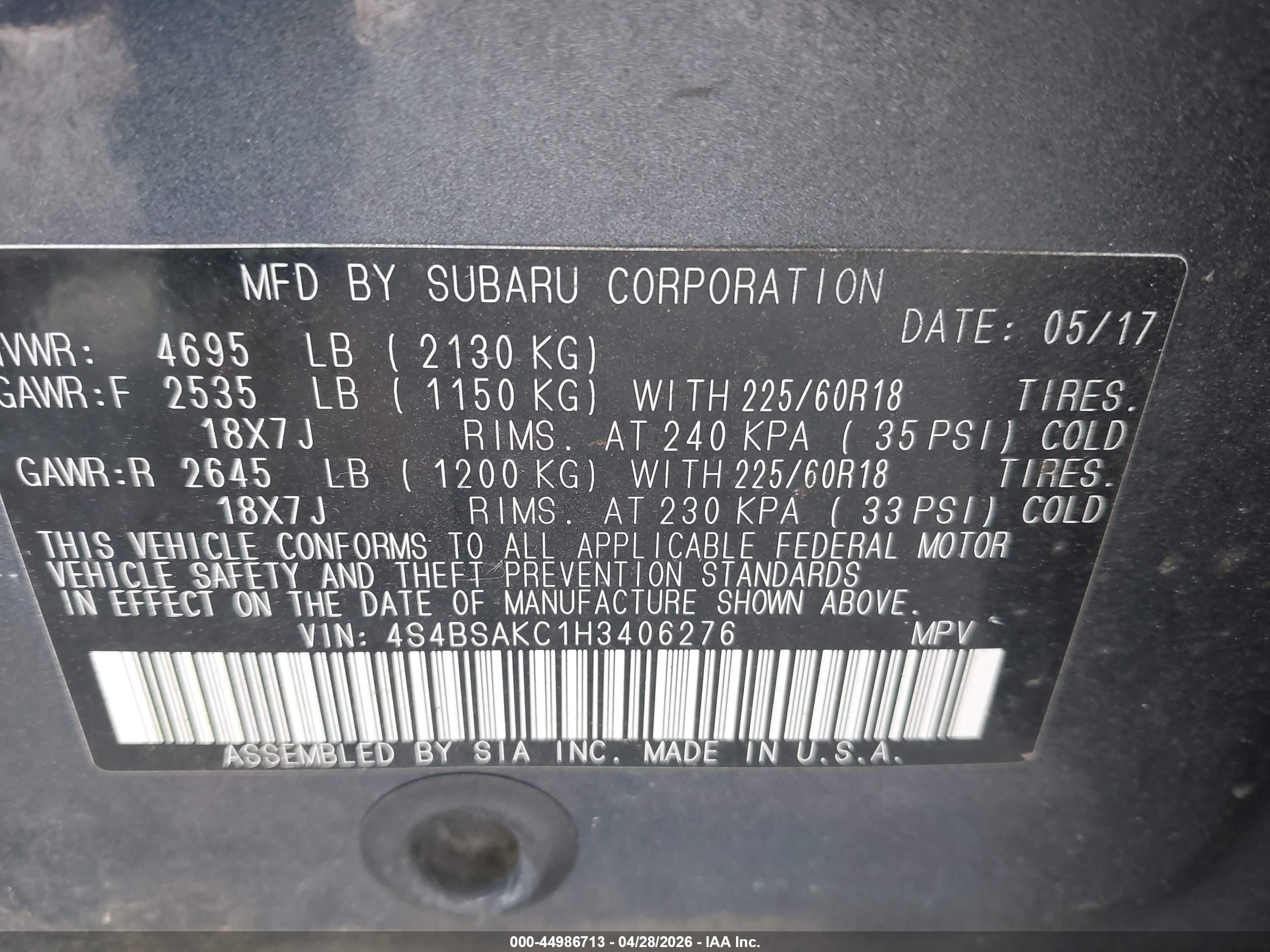 SUBARU OUTBACK image 9