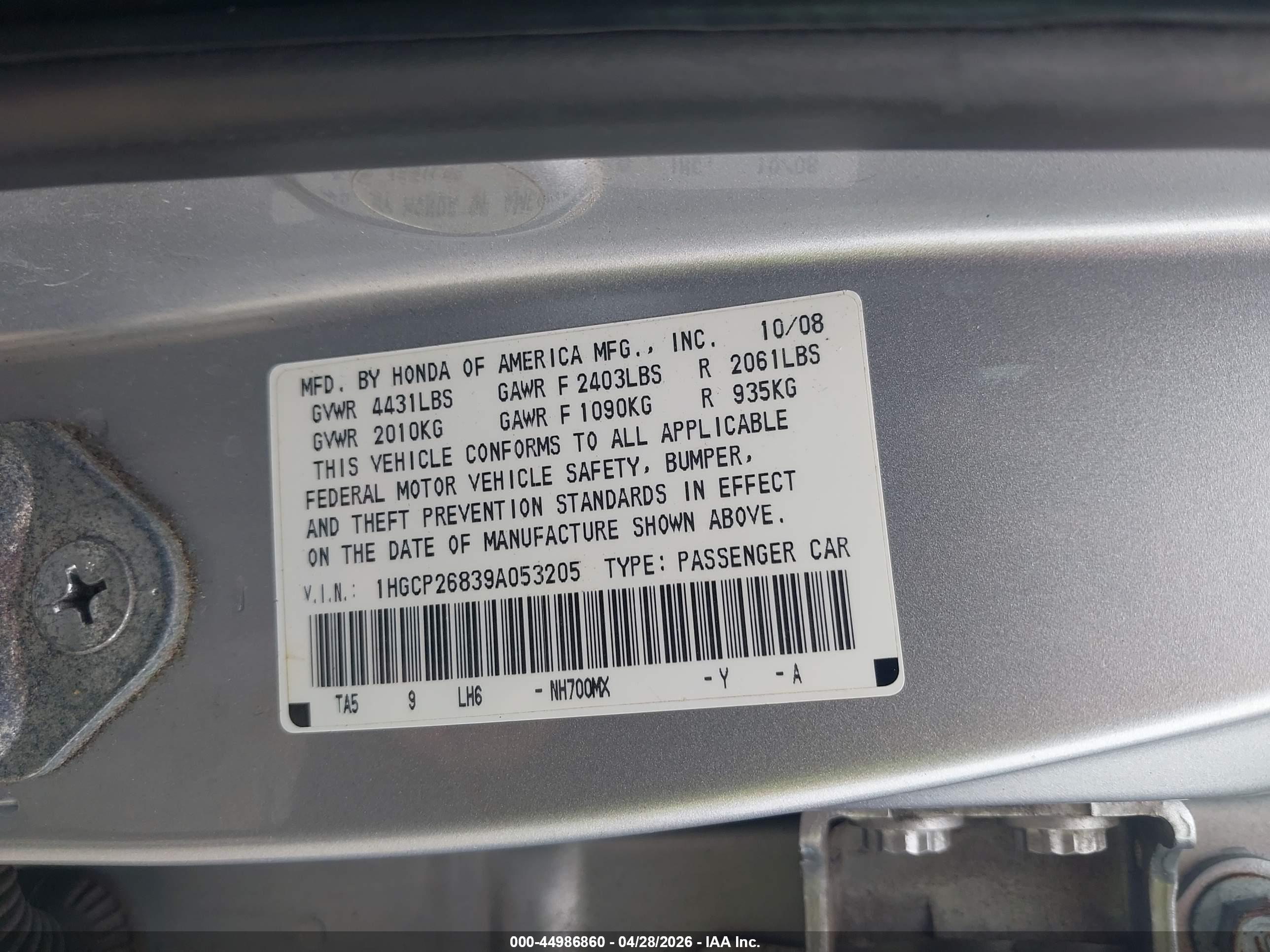 HONDA ACCORD image 9