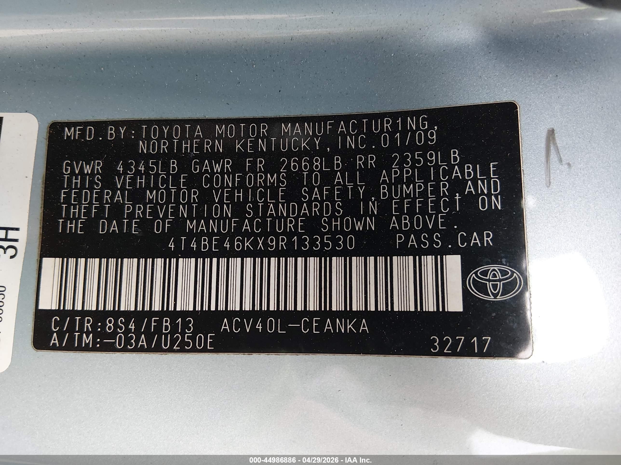 TOYOTA CAMRY image 9