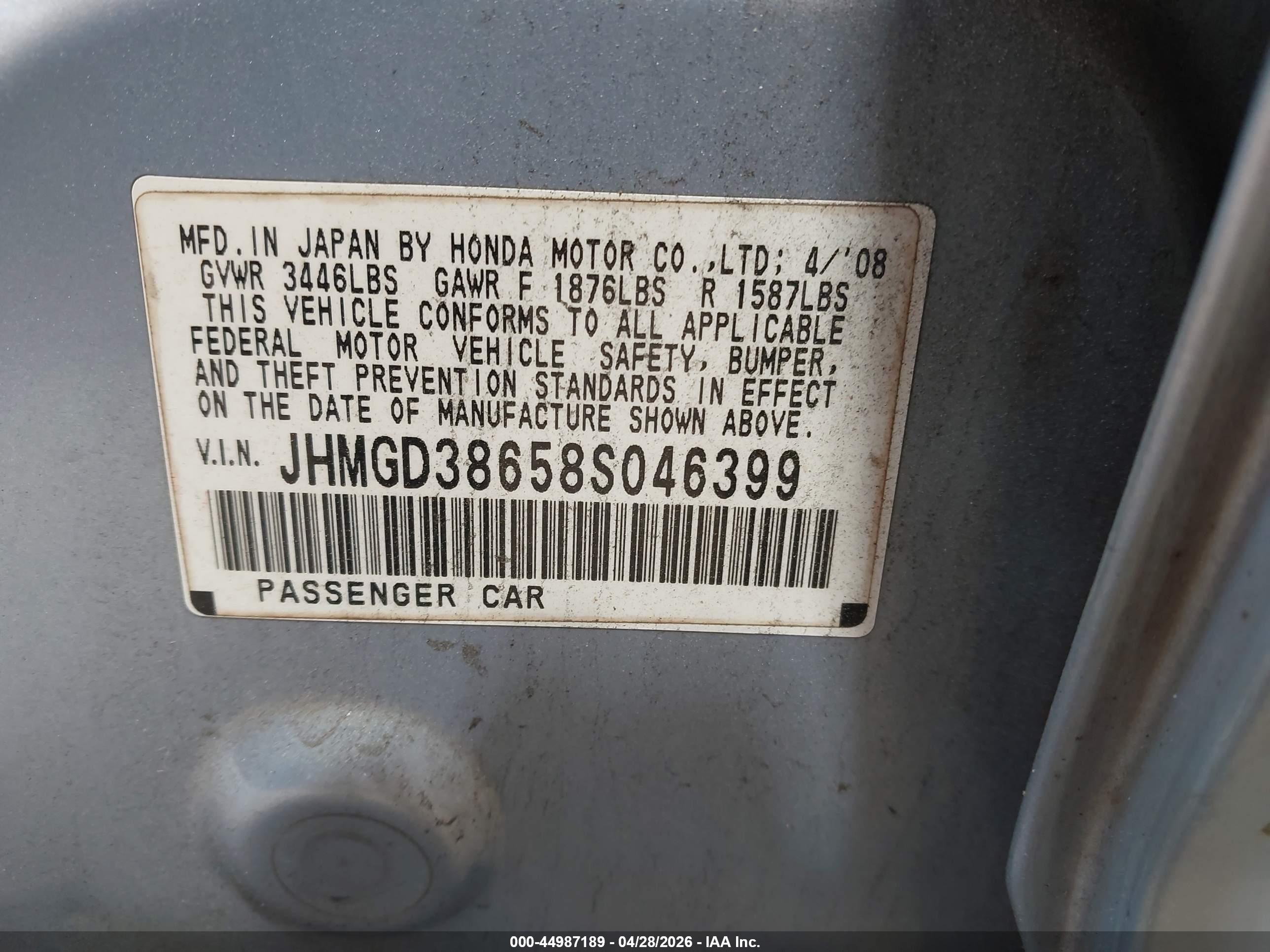 HONDA FIT image 9