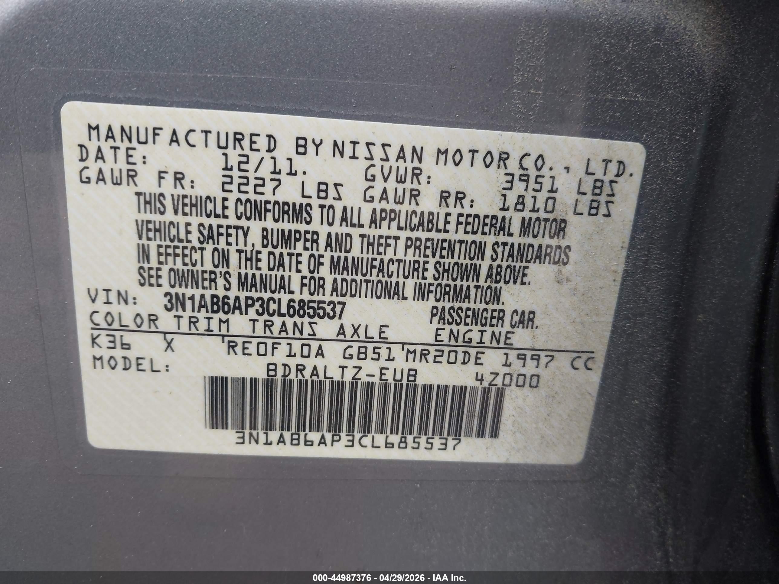 NISSAN SENTRA image 9