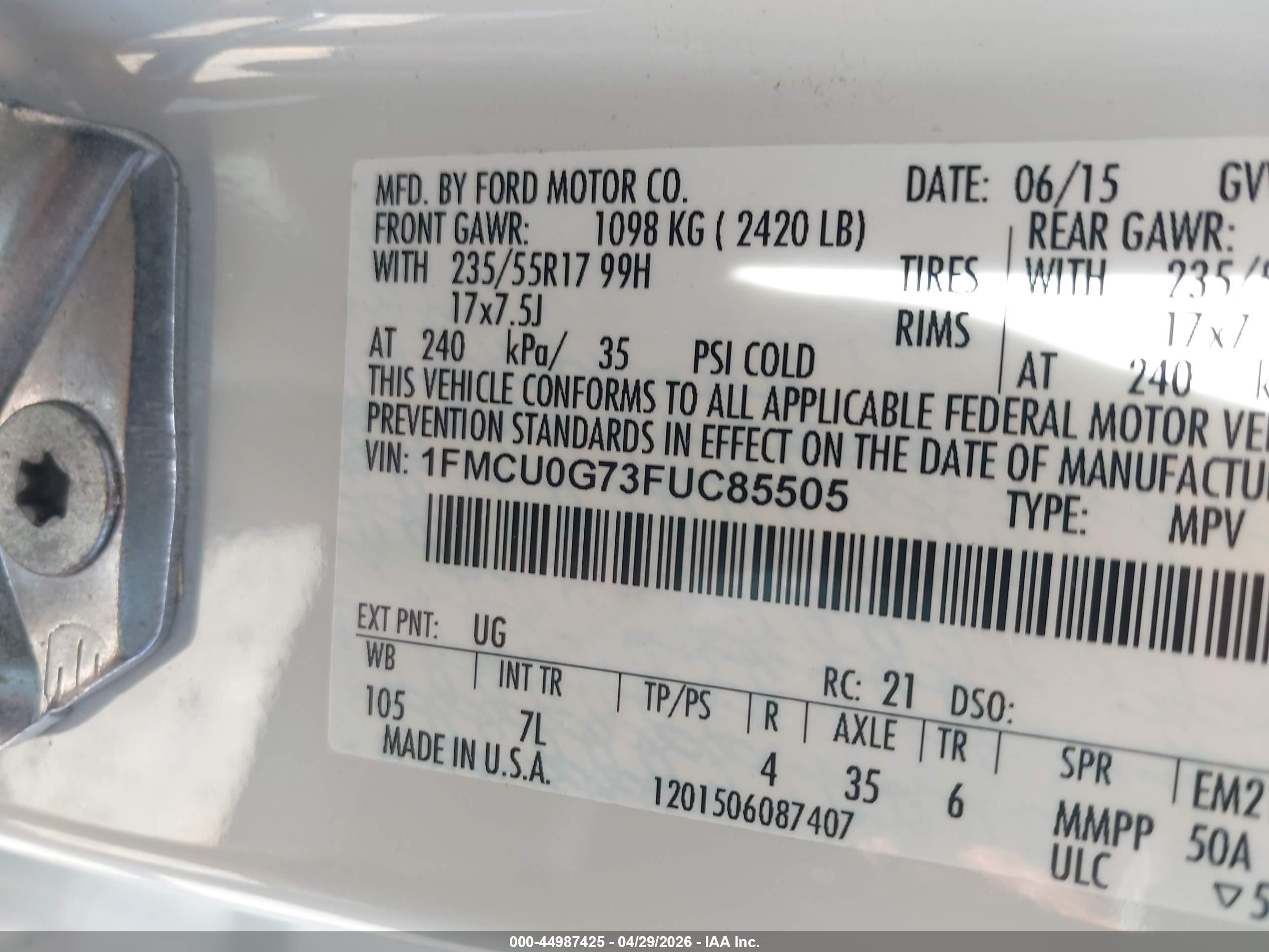 FORD ESCAPE image 9