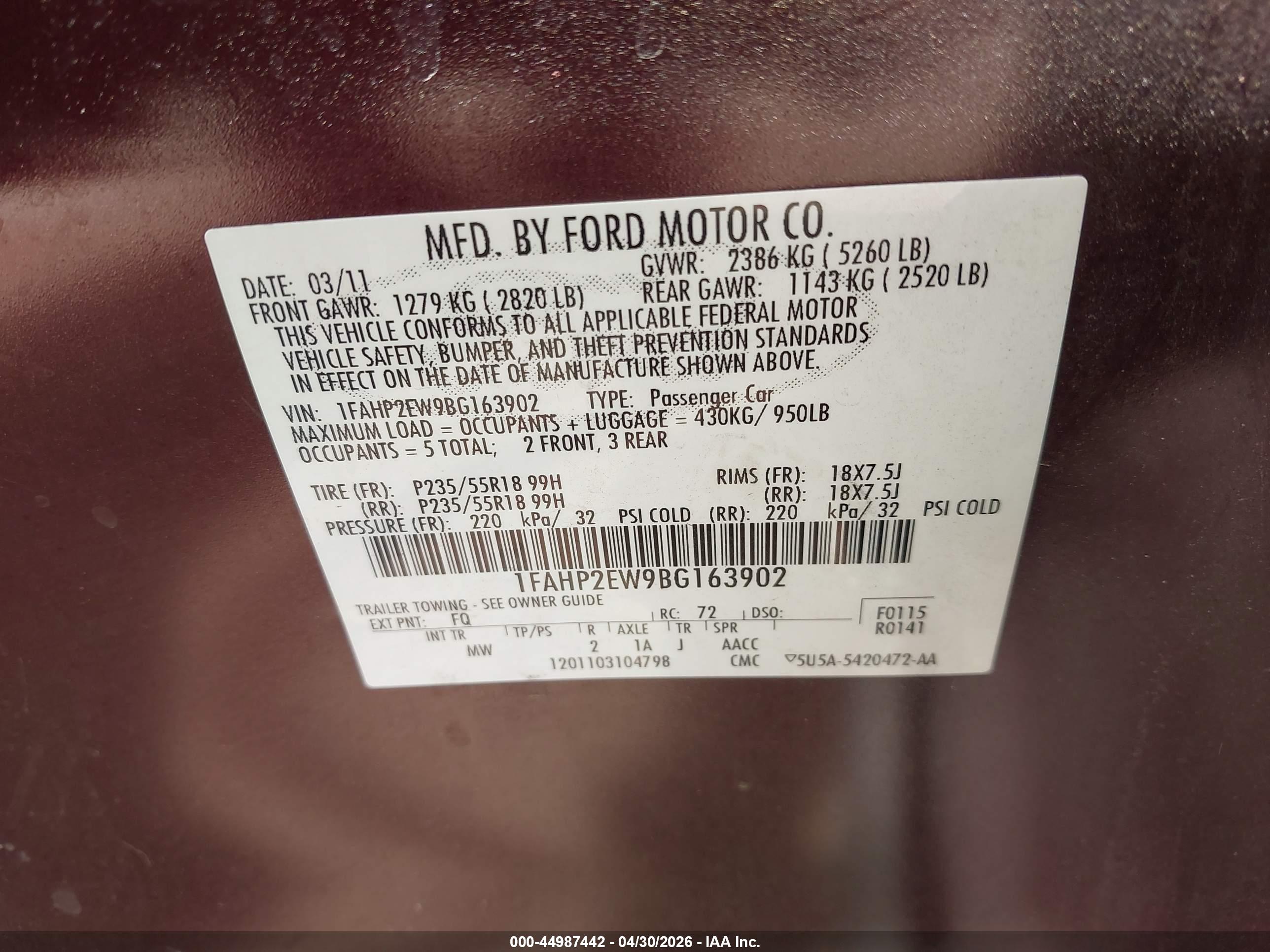 FORD TAURUS image 9