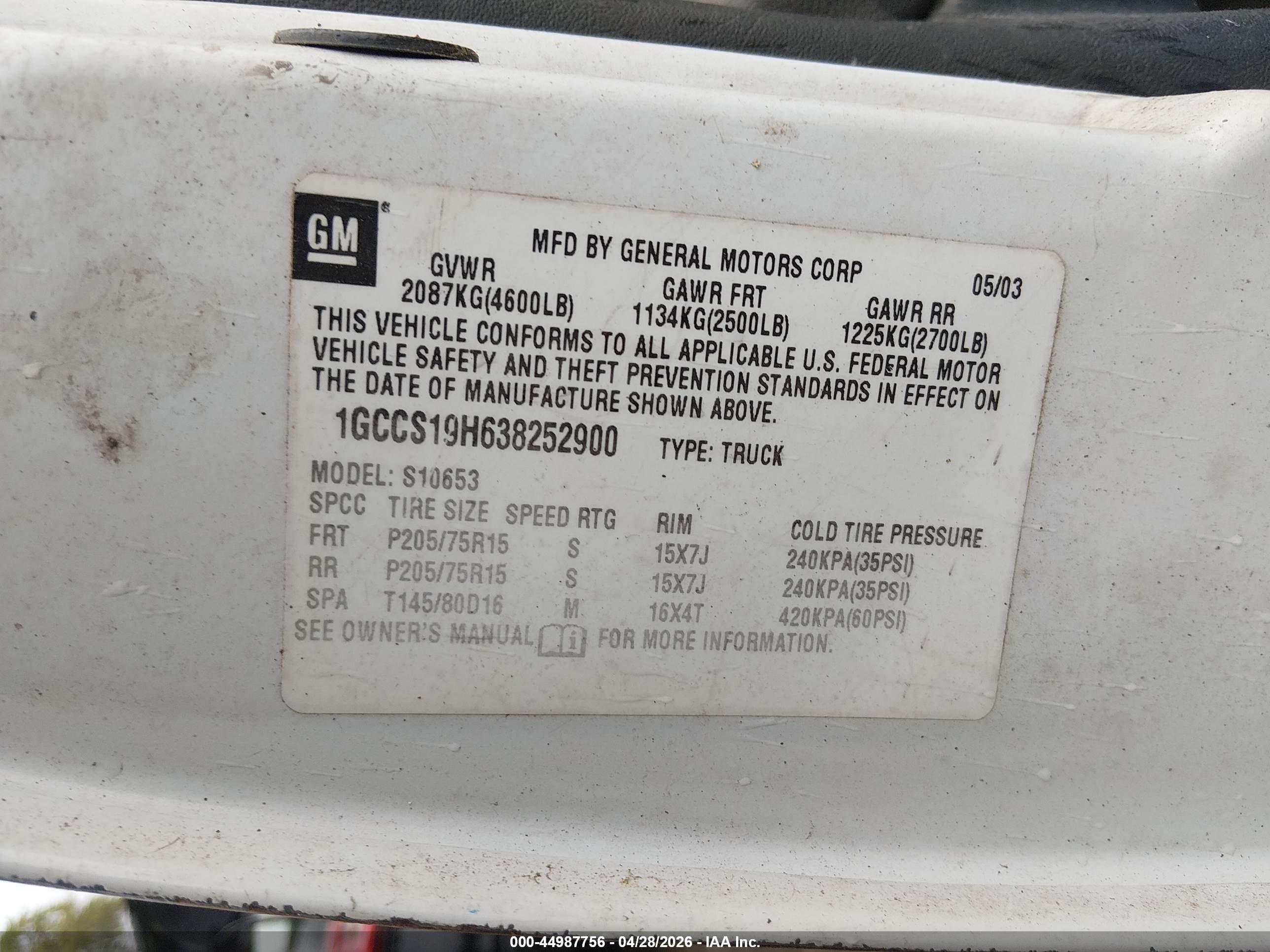 CHEVROLET S-10 image 9