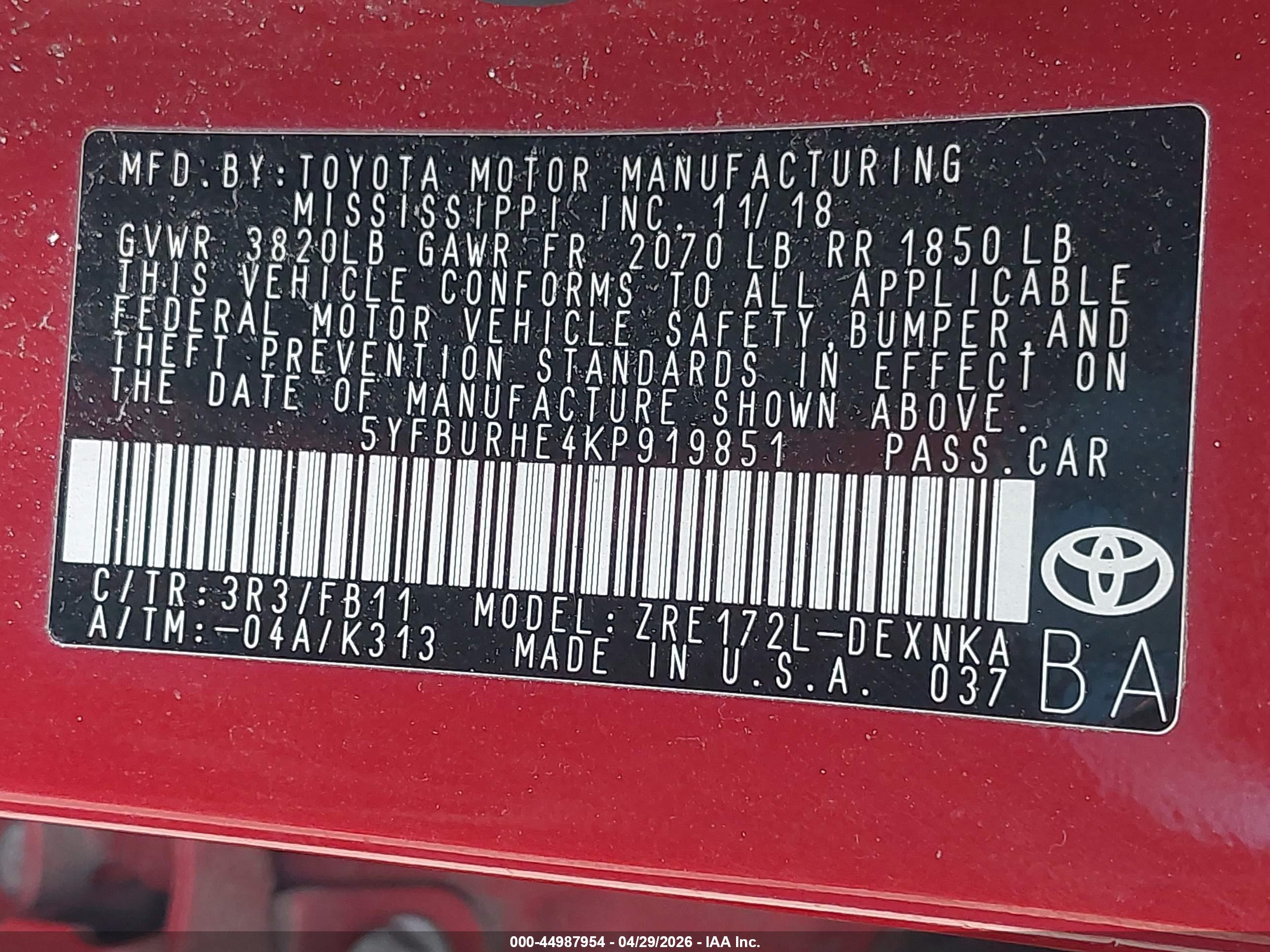 TOYOTA COROLLA image 9