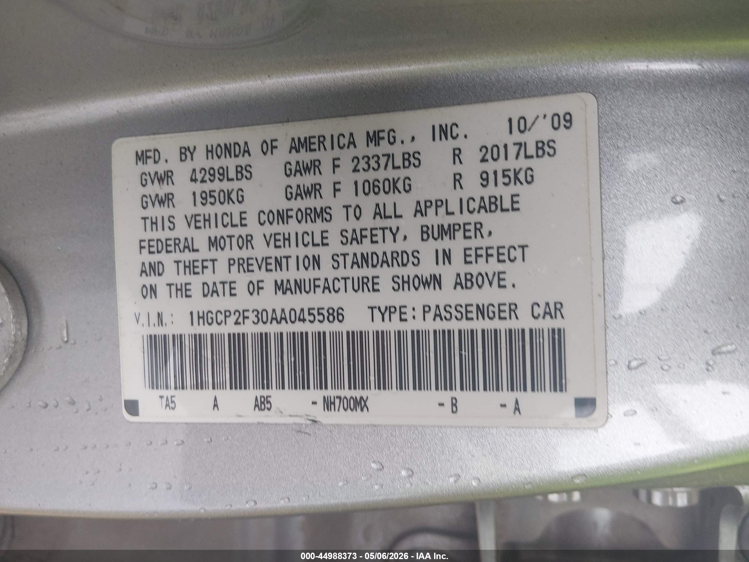 HONDA ACCORD image 9