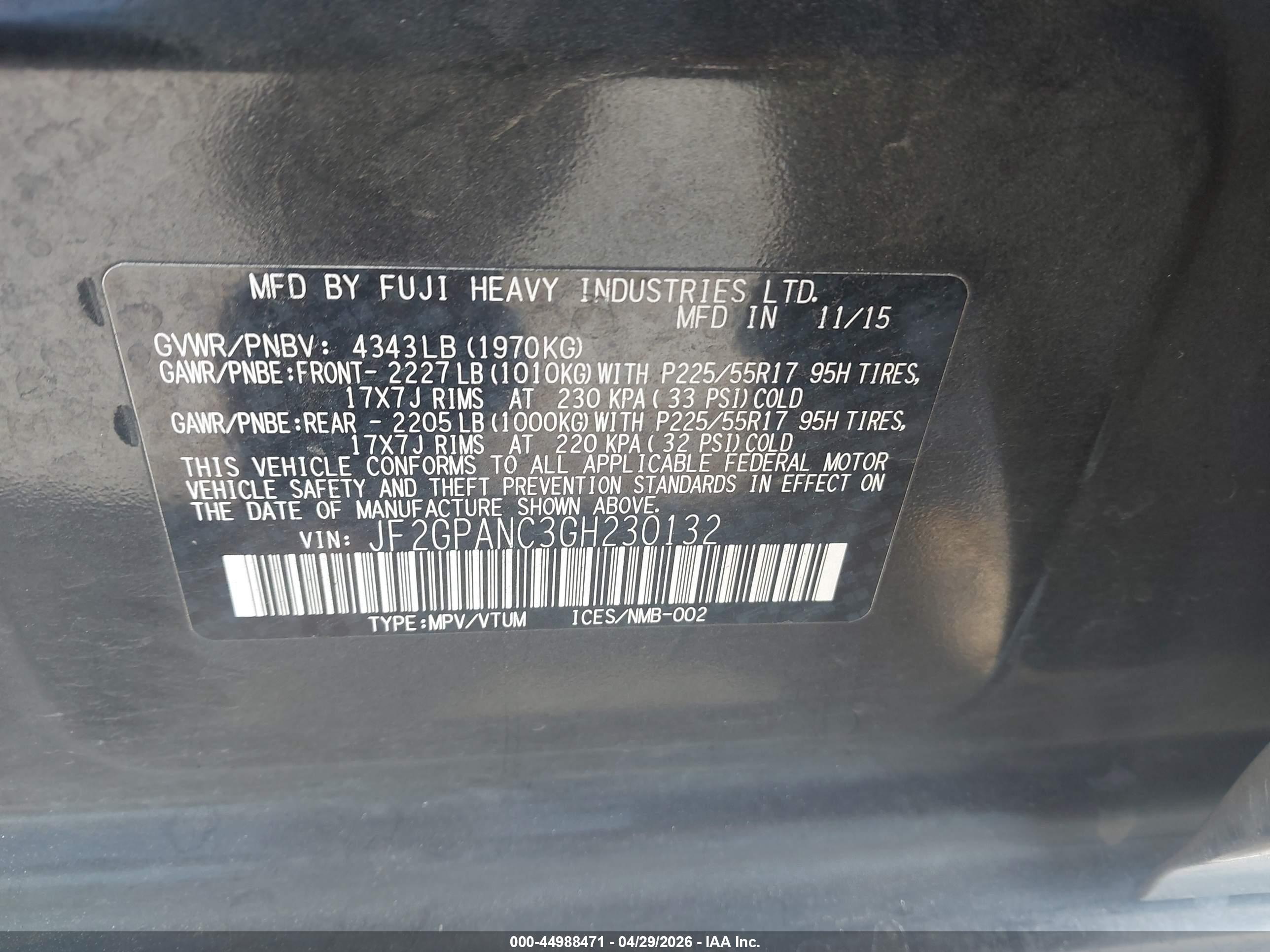 SUBARU CROSSTREK image 9