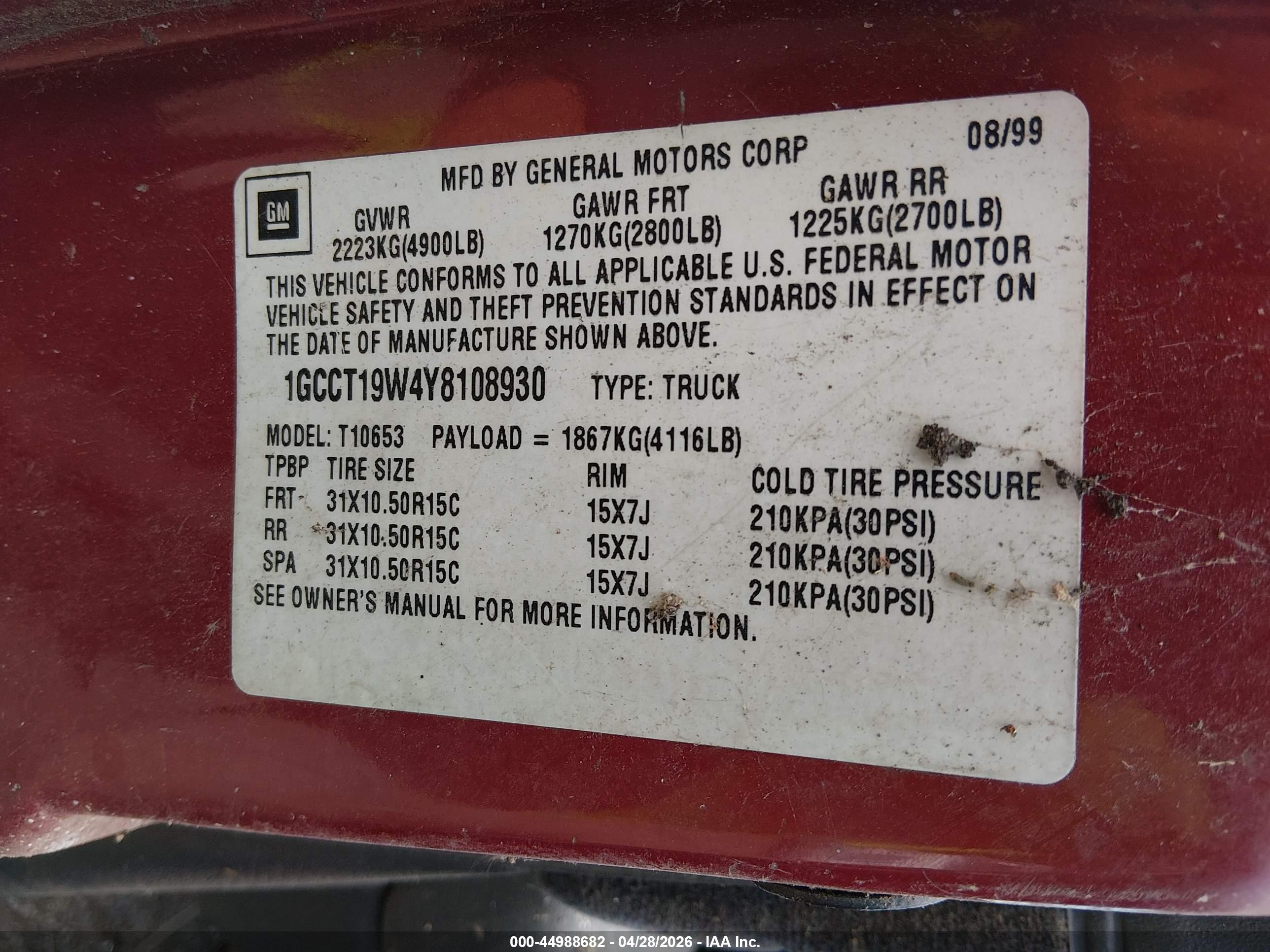CHEVROLET S-10 image 9