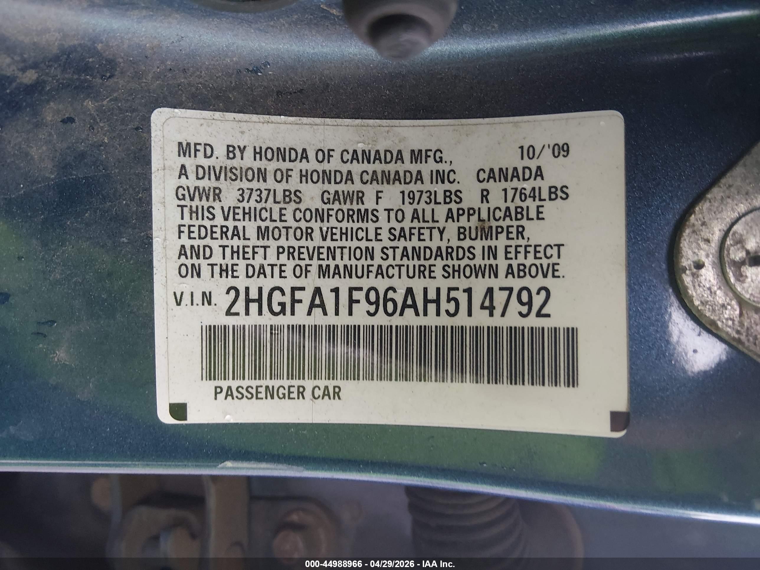 HONDA CIVIC image 9