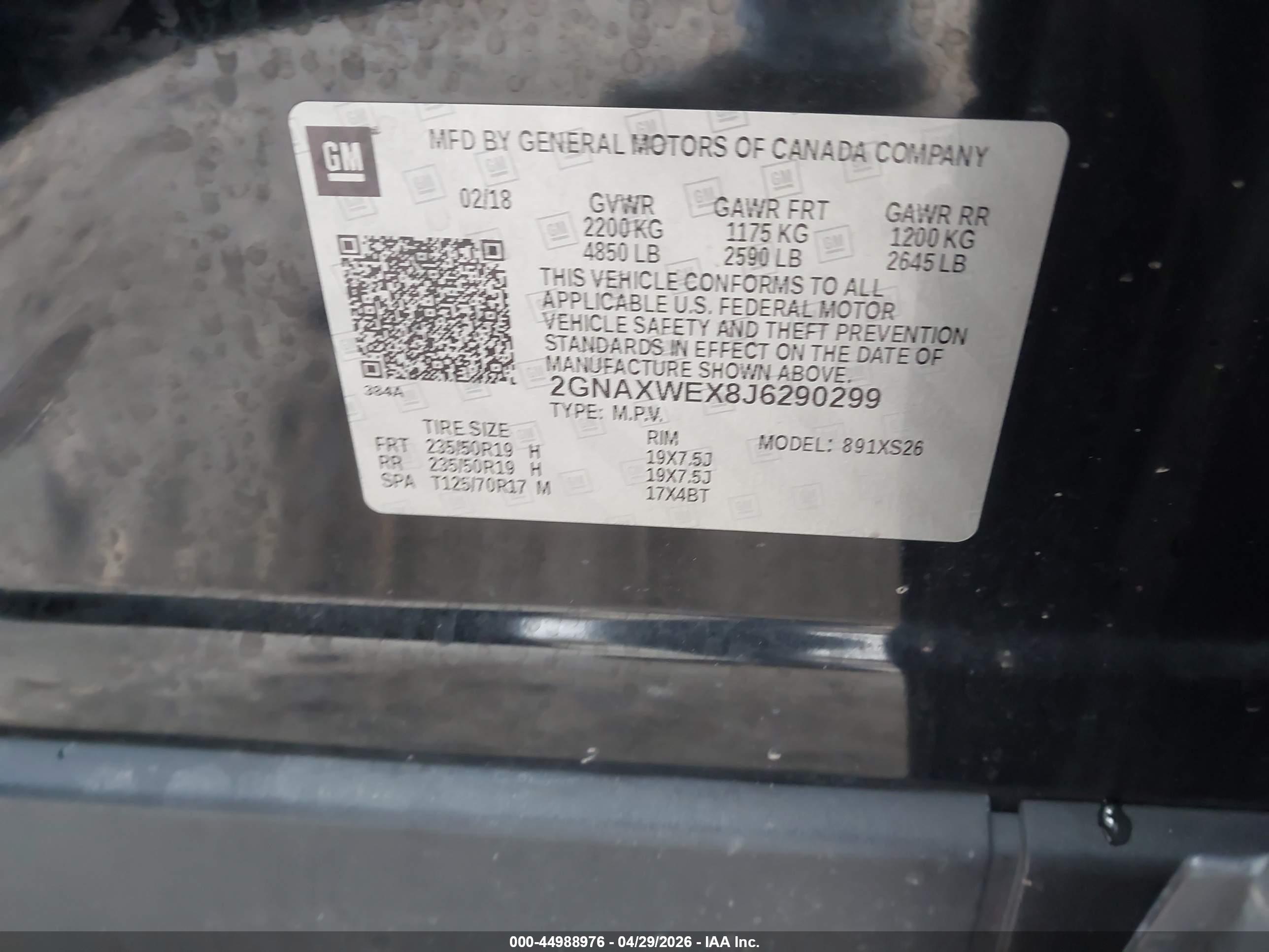 CHEVROLET EQUINOX image 9