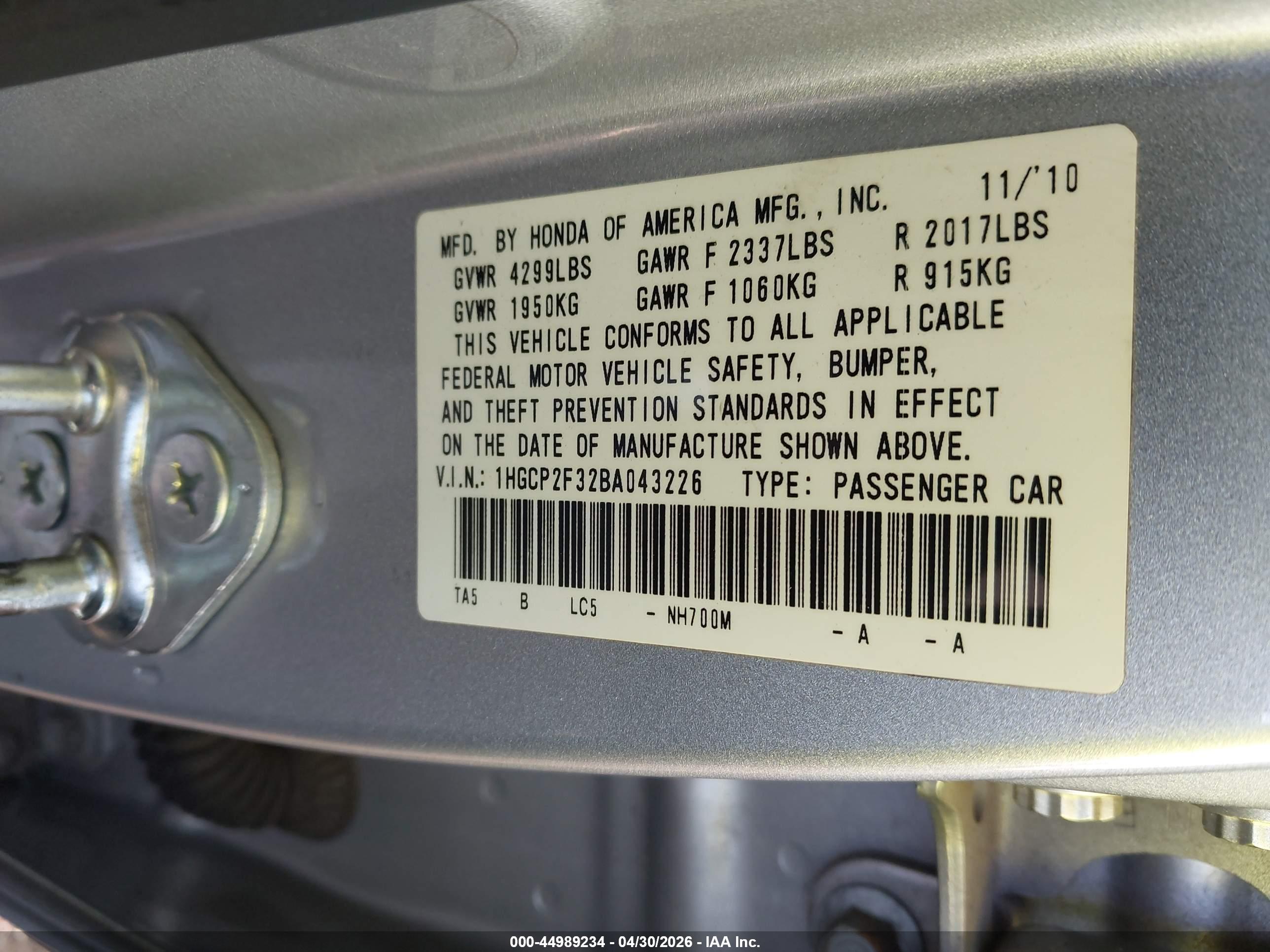 HONDA ACCORD image 9