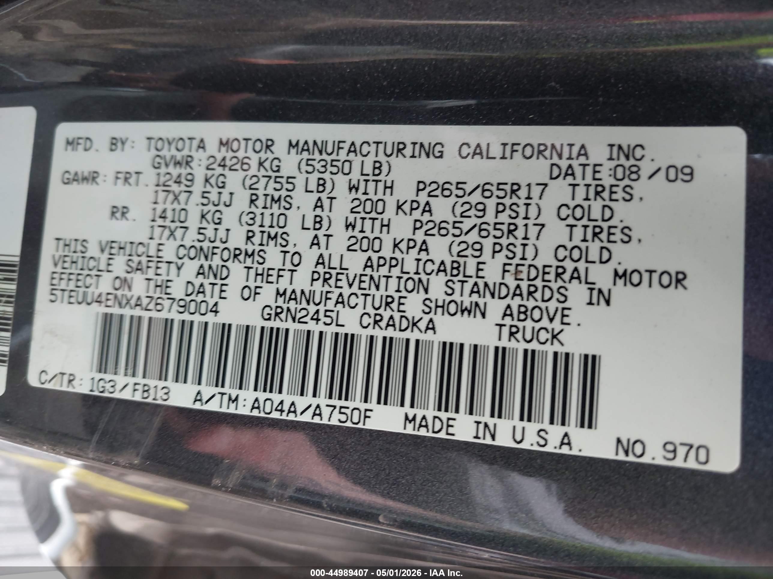 TOYOTA TACOMA image 9