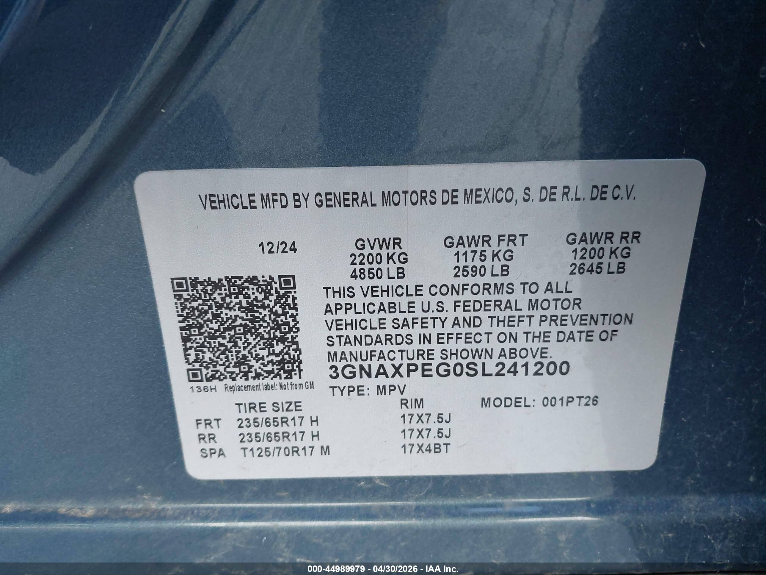CHEVROLET EQUINOX image 9