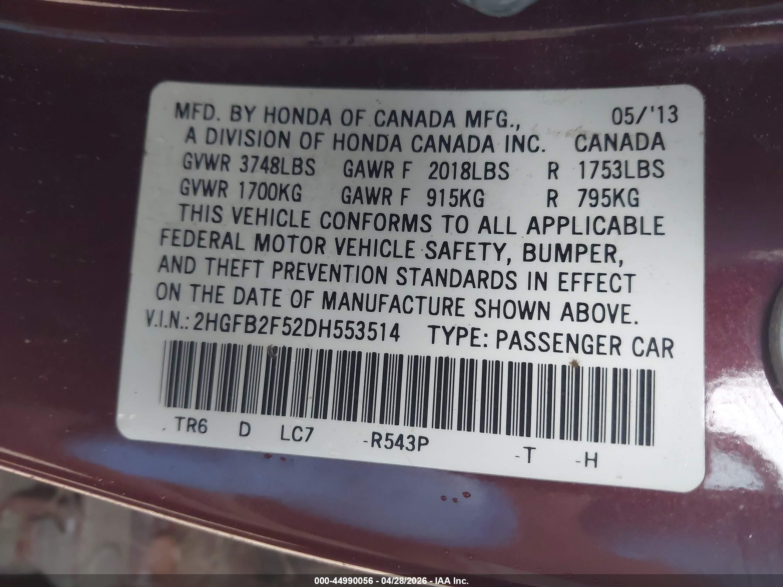 HONDA CIVIC image 9