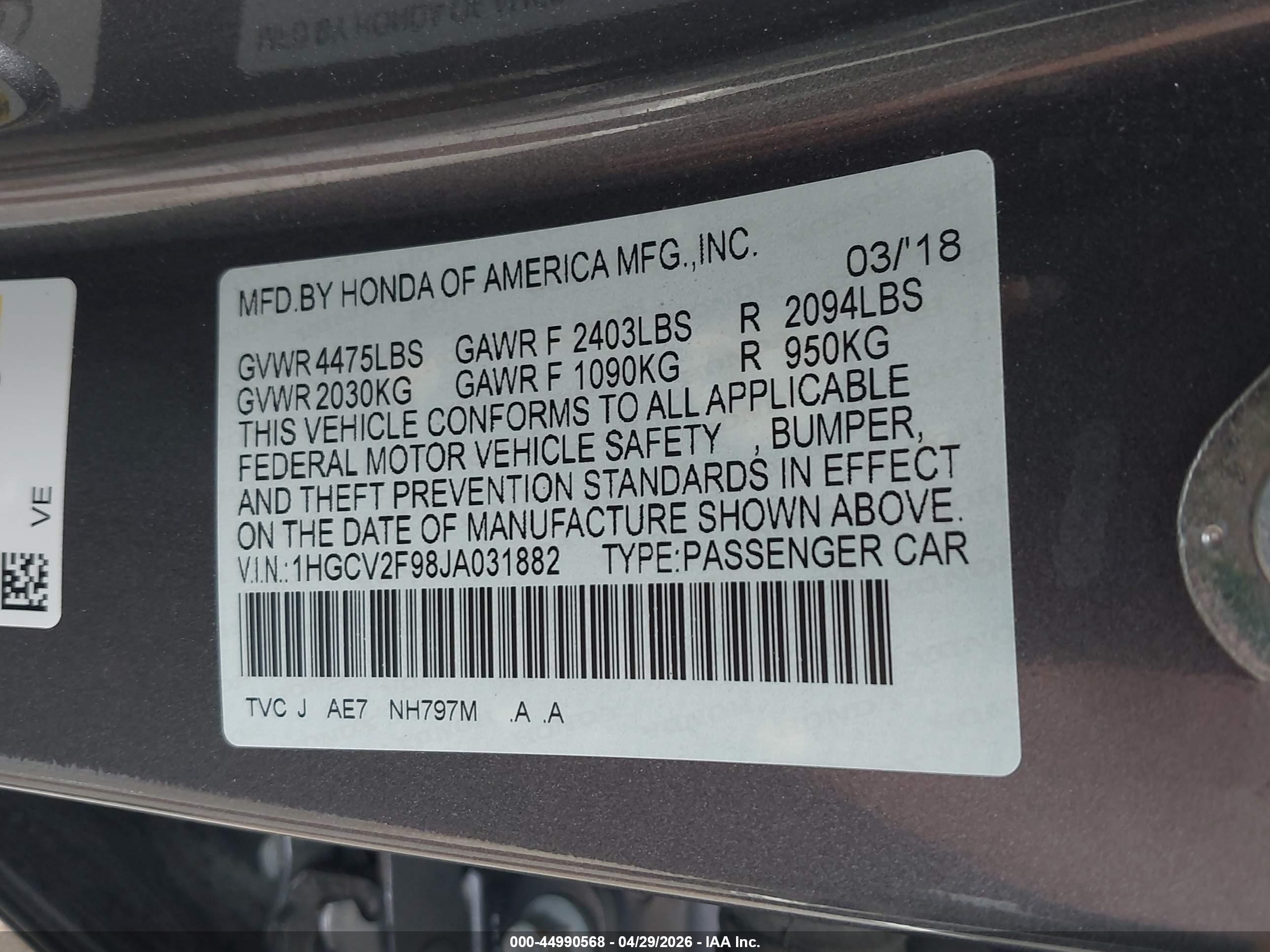 HONDA ACCORD image 9
