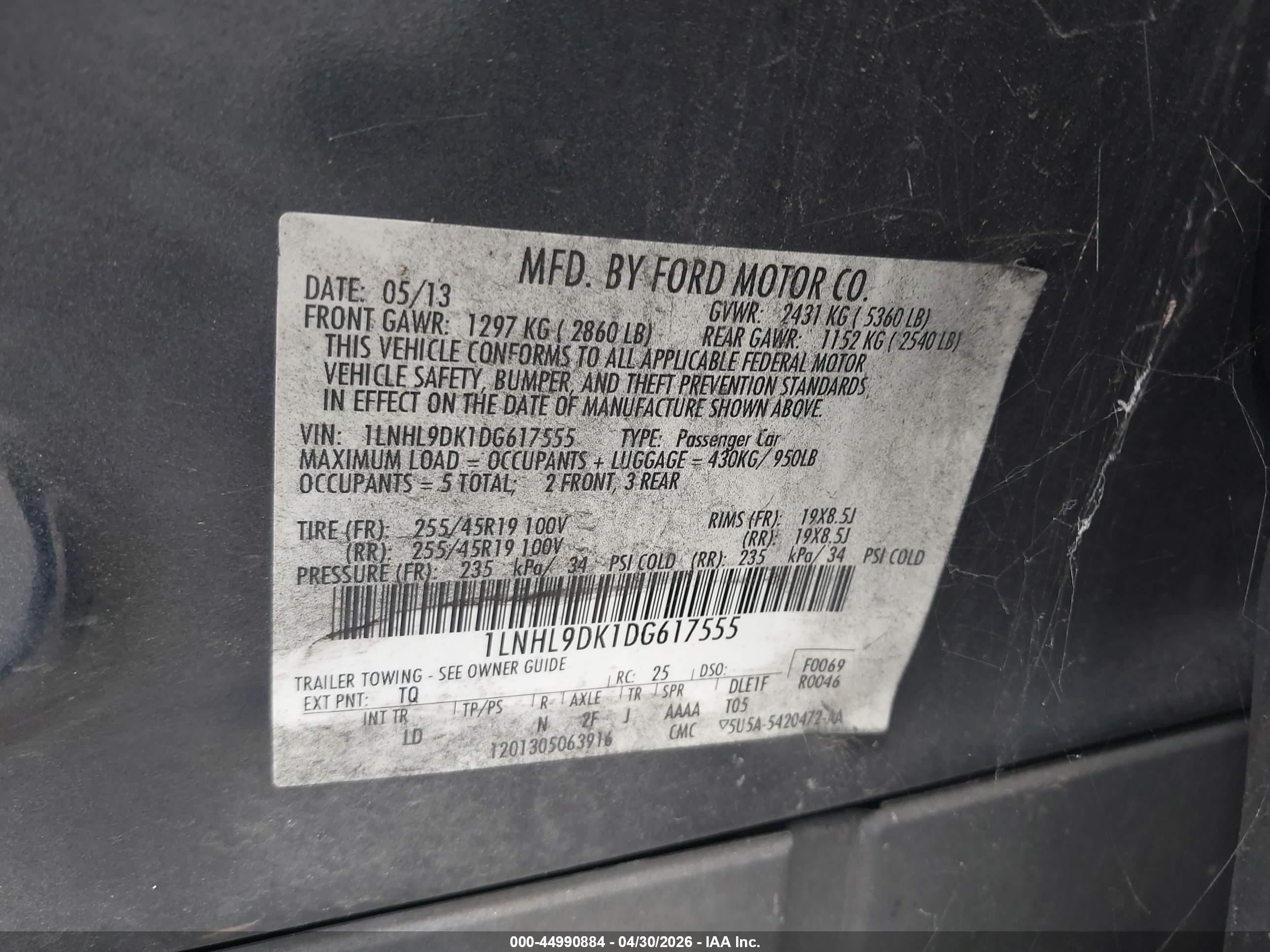 LINCOLN MKS image 9