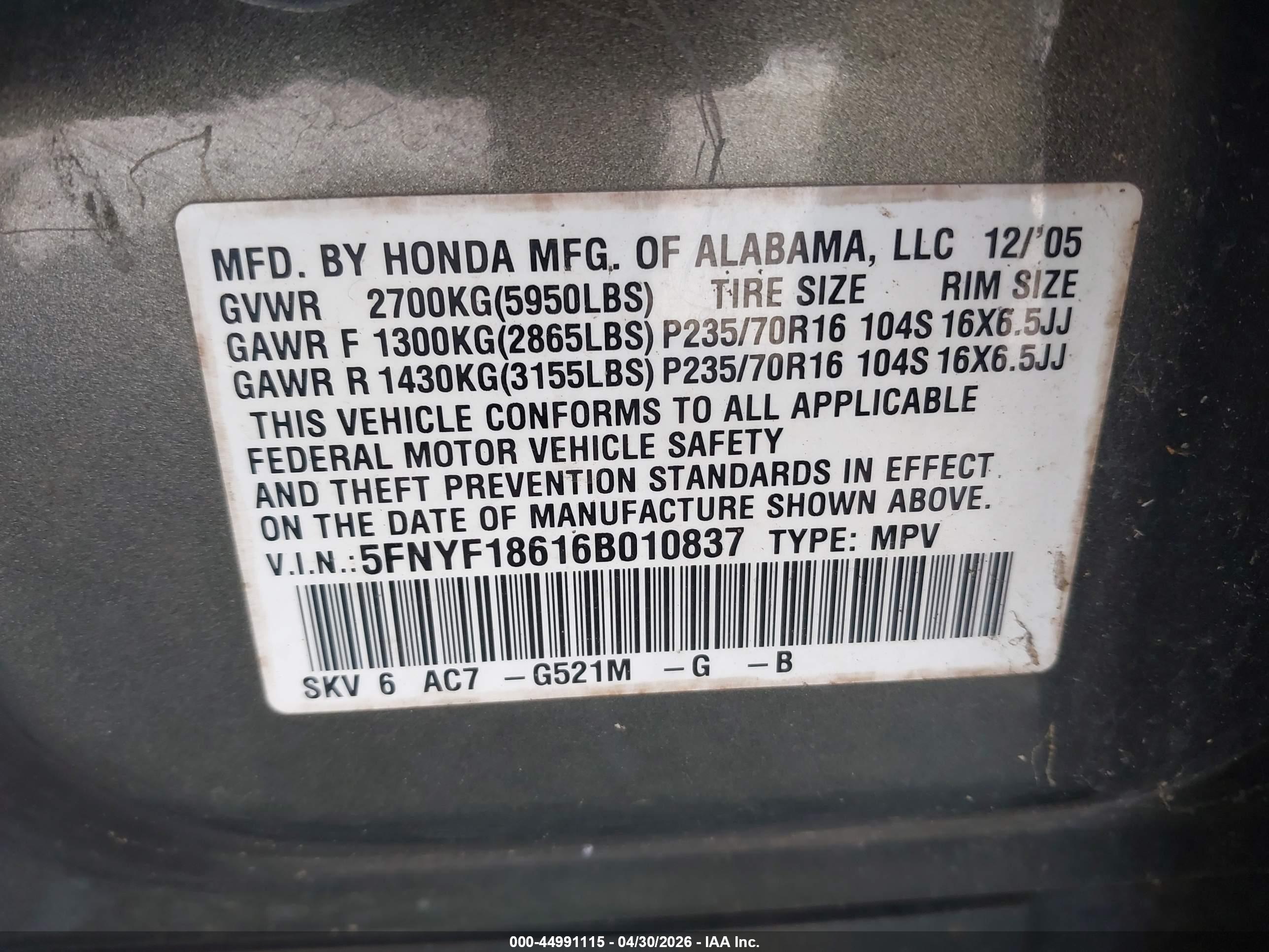 HONDA PILOT image 9