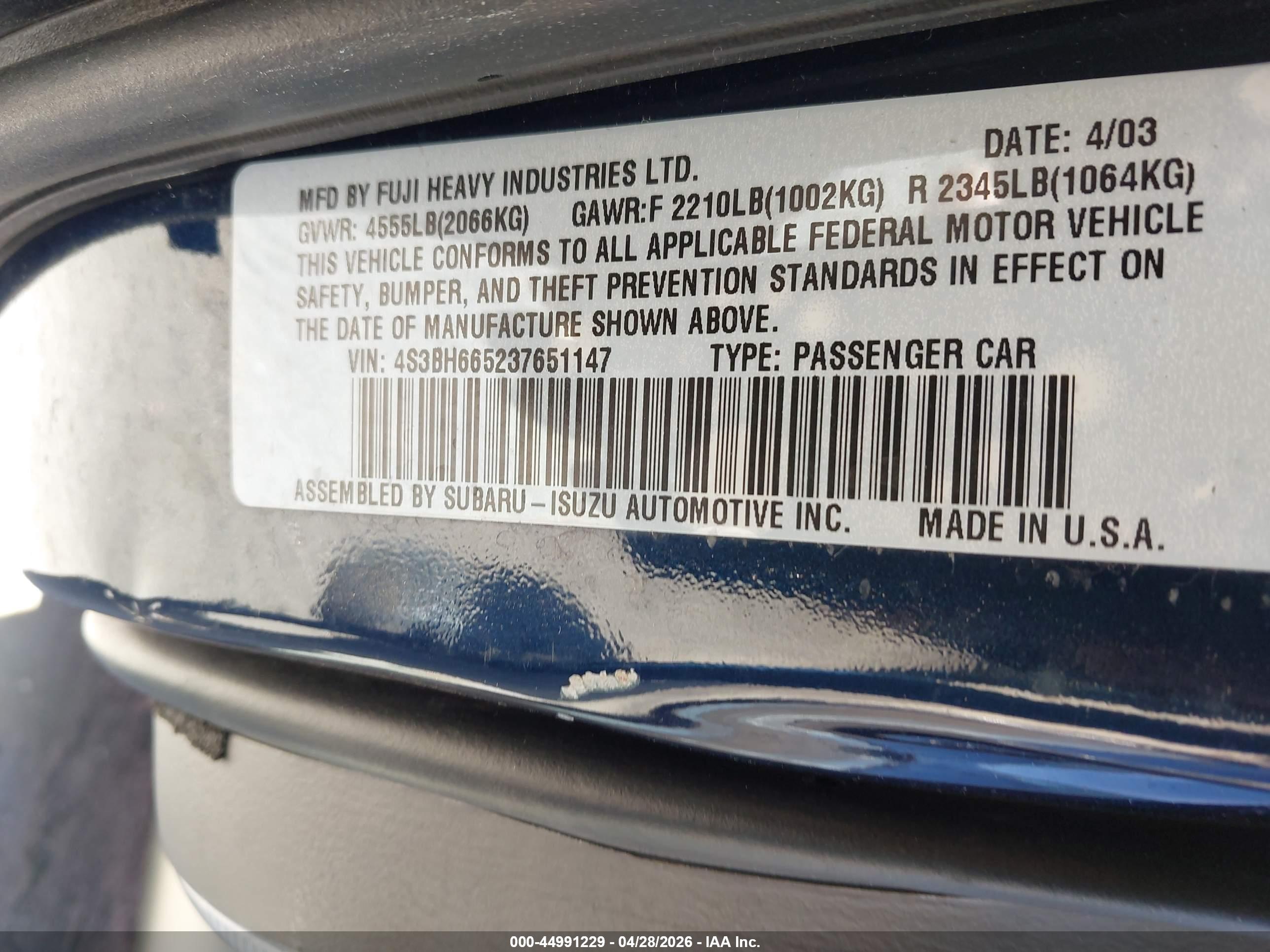 SUBARU OUTBACK image 9