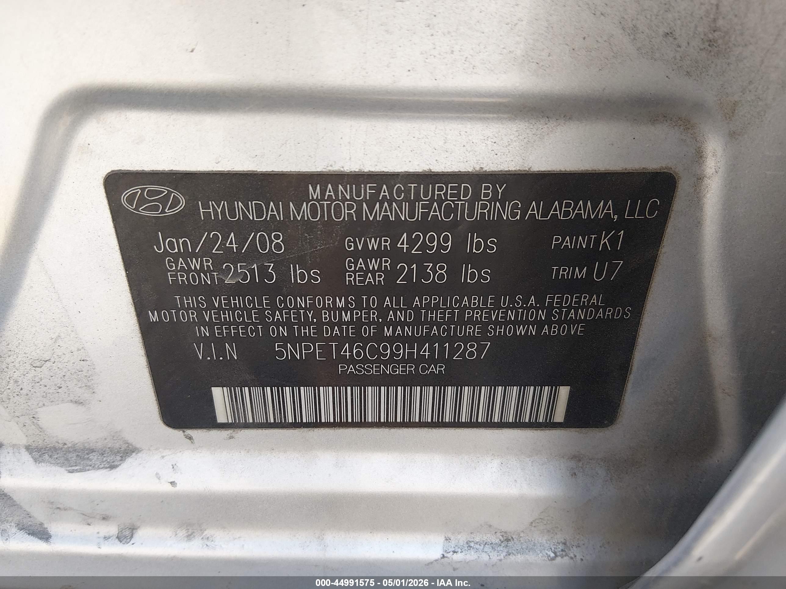HYUNDAI SONATA image 9
