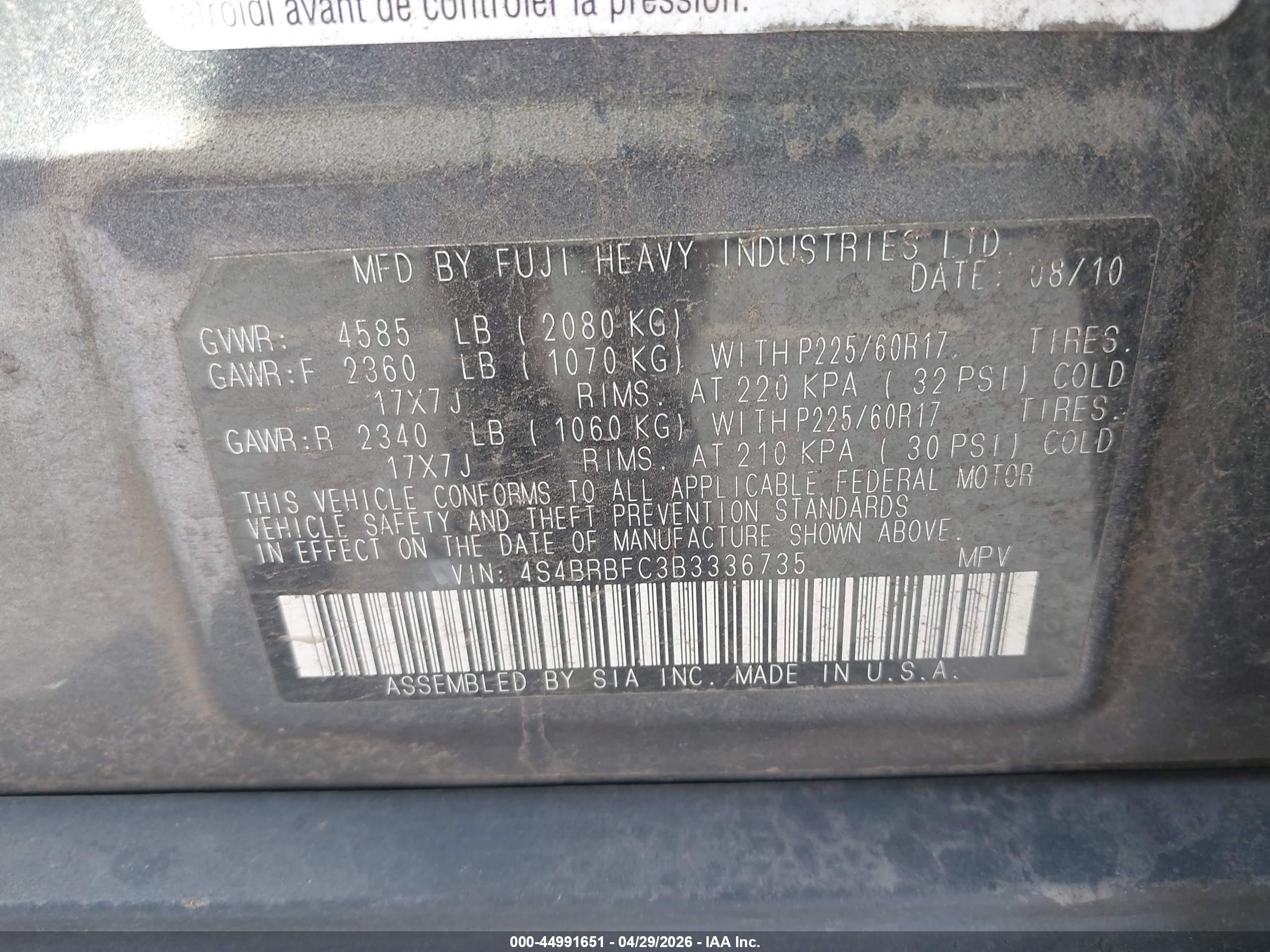 SUBARU OUTBACK image 9