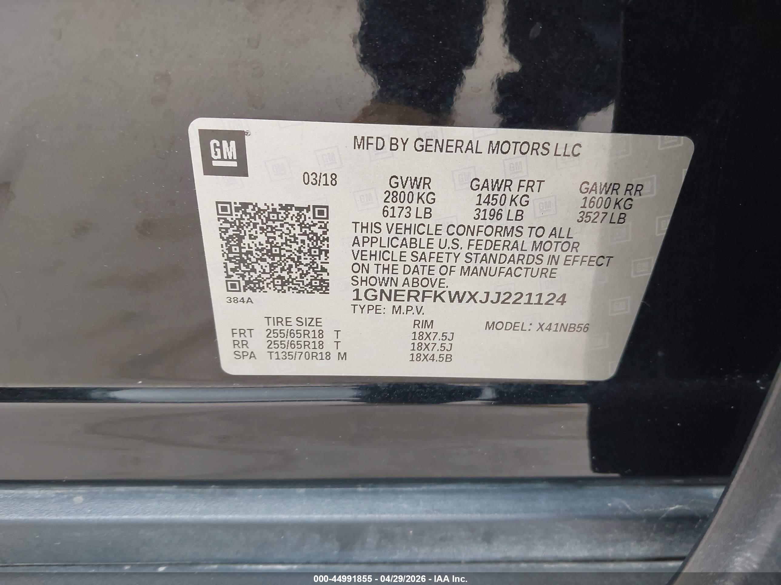 CHEVROLET TRAVERSE image 9