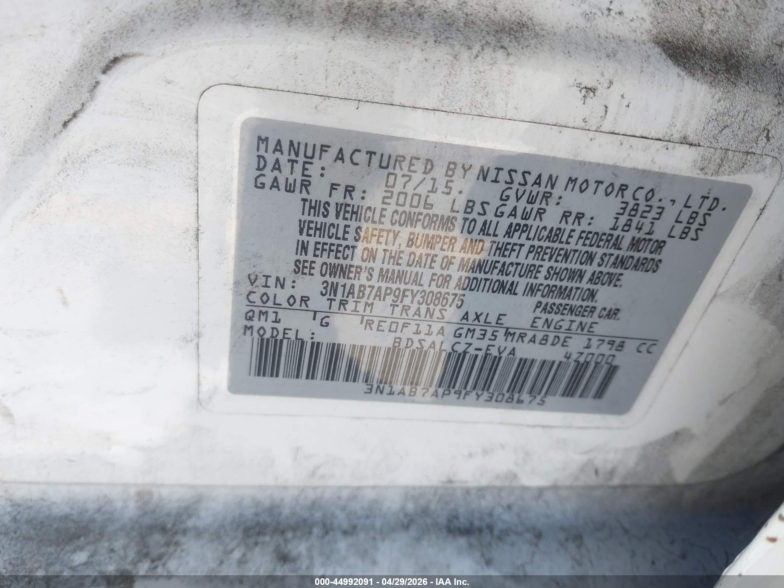 NISSAN SENTRA image 9