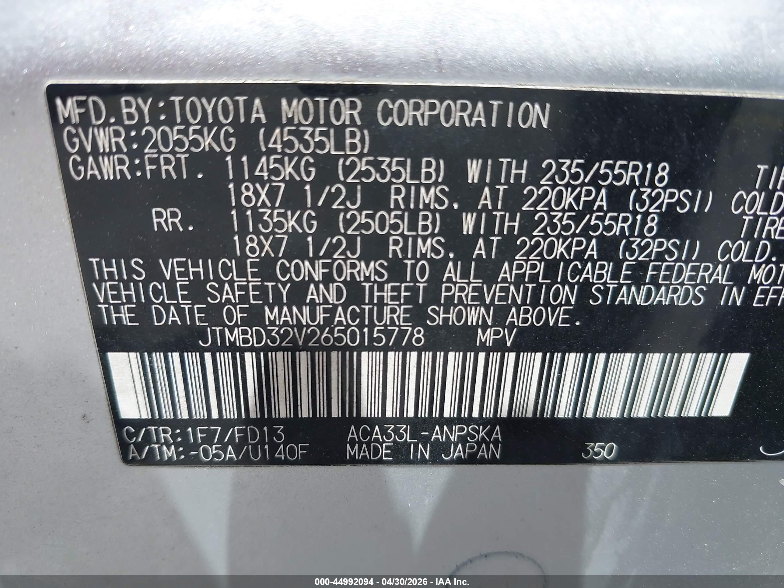 TOYOTA RAV4 image 9