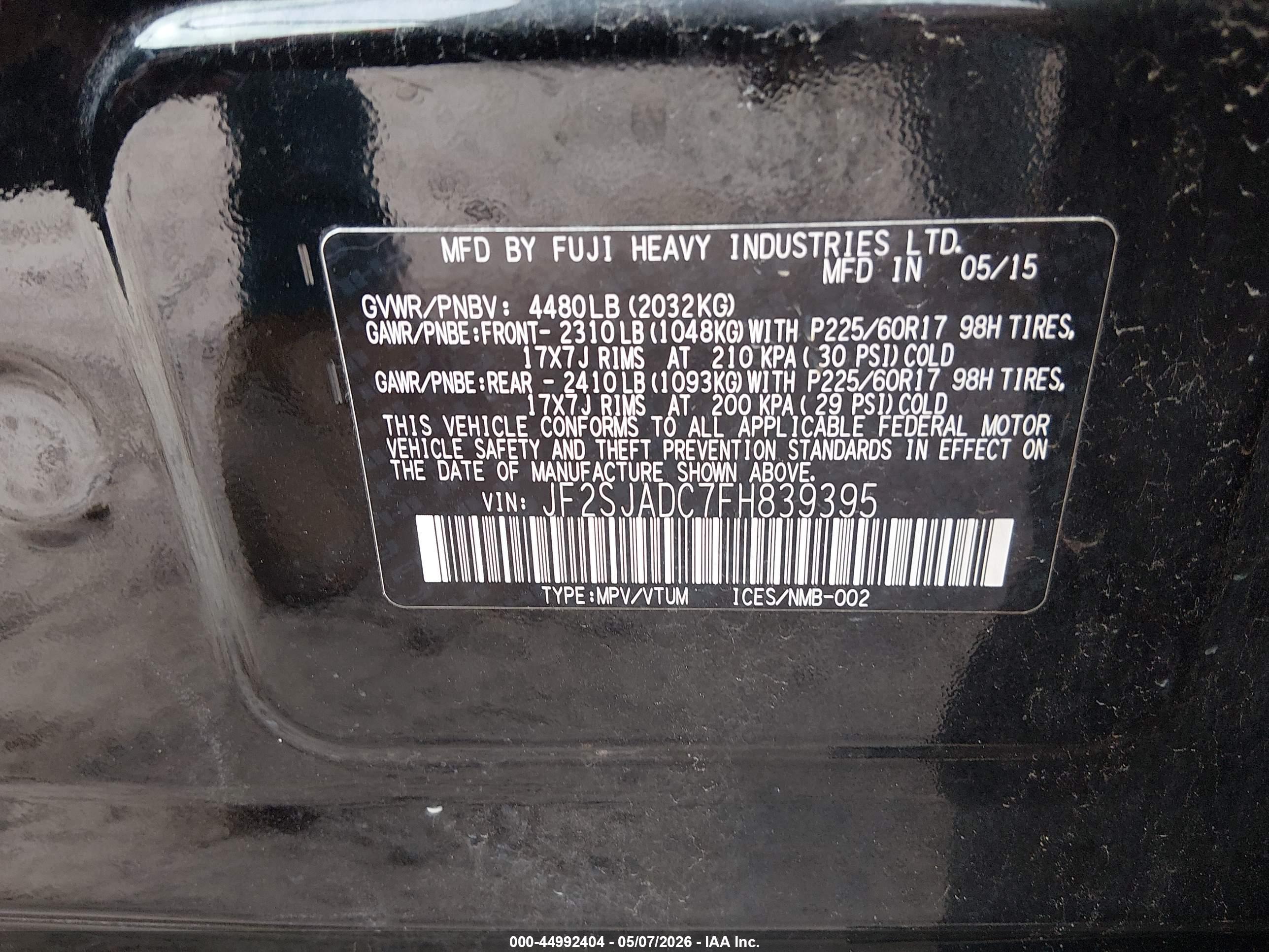 SUBARU FORESTER image 9