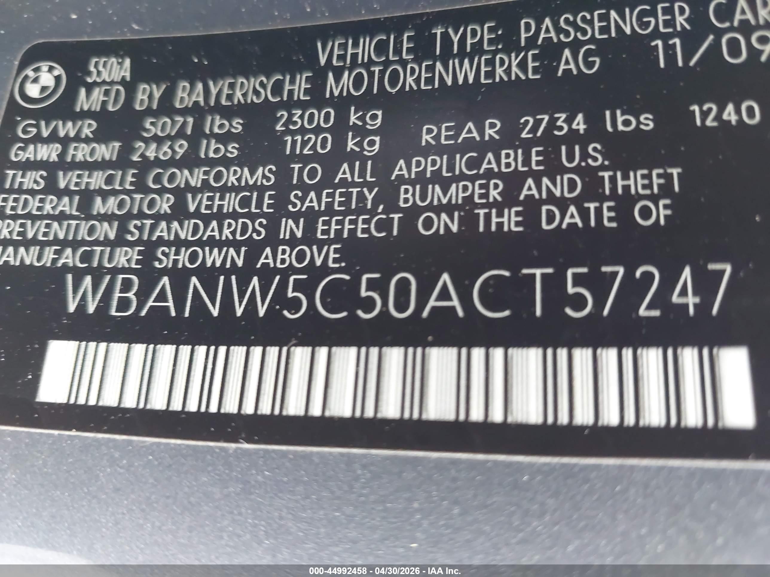 BMW 550I image 9