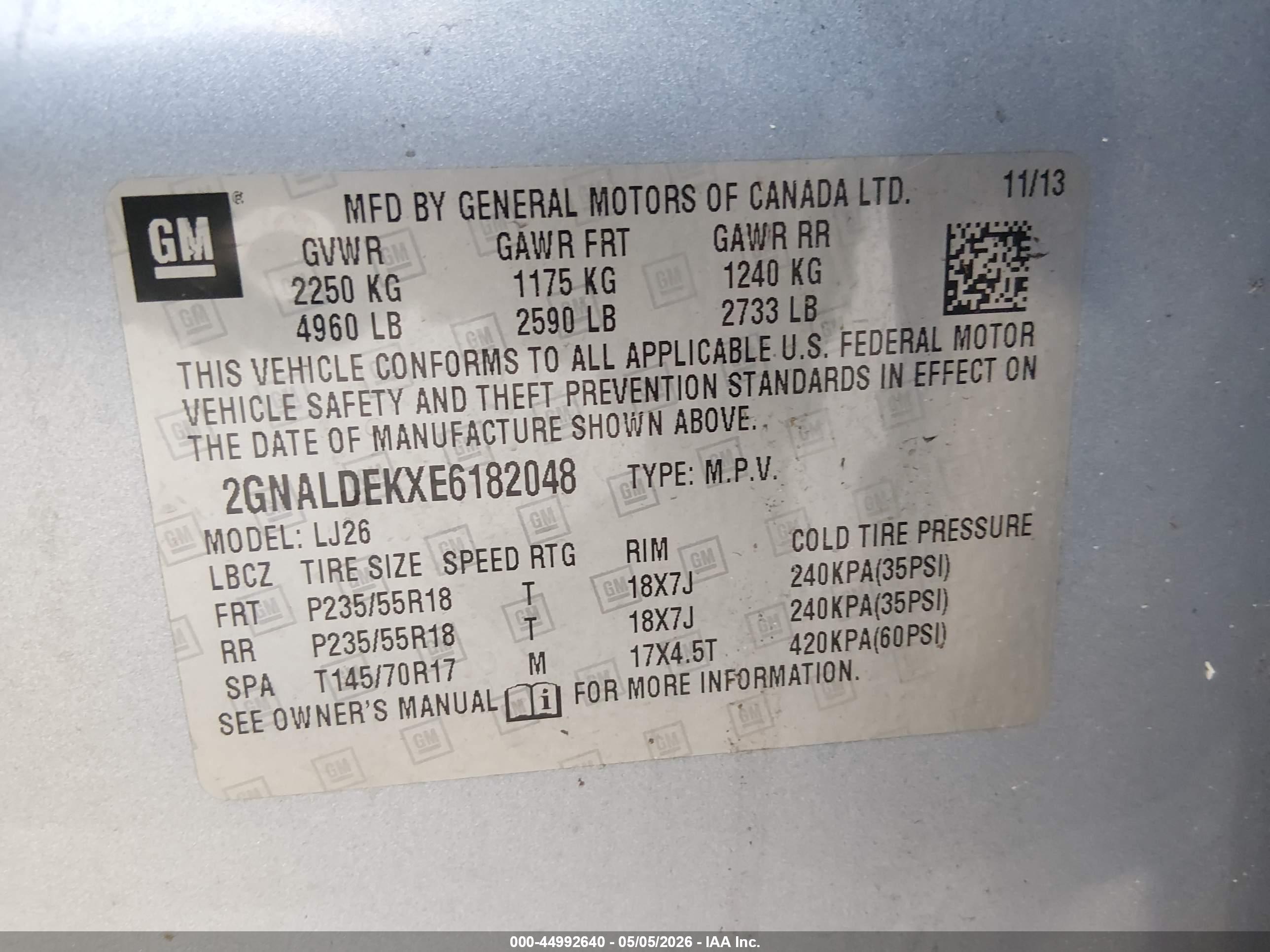 CHEVROLET EQUINOX image 9