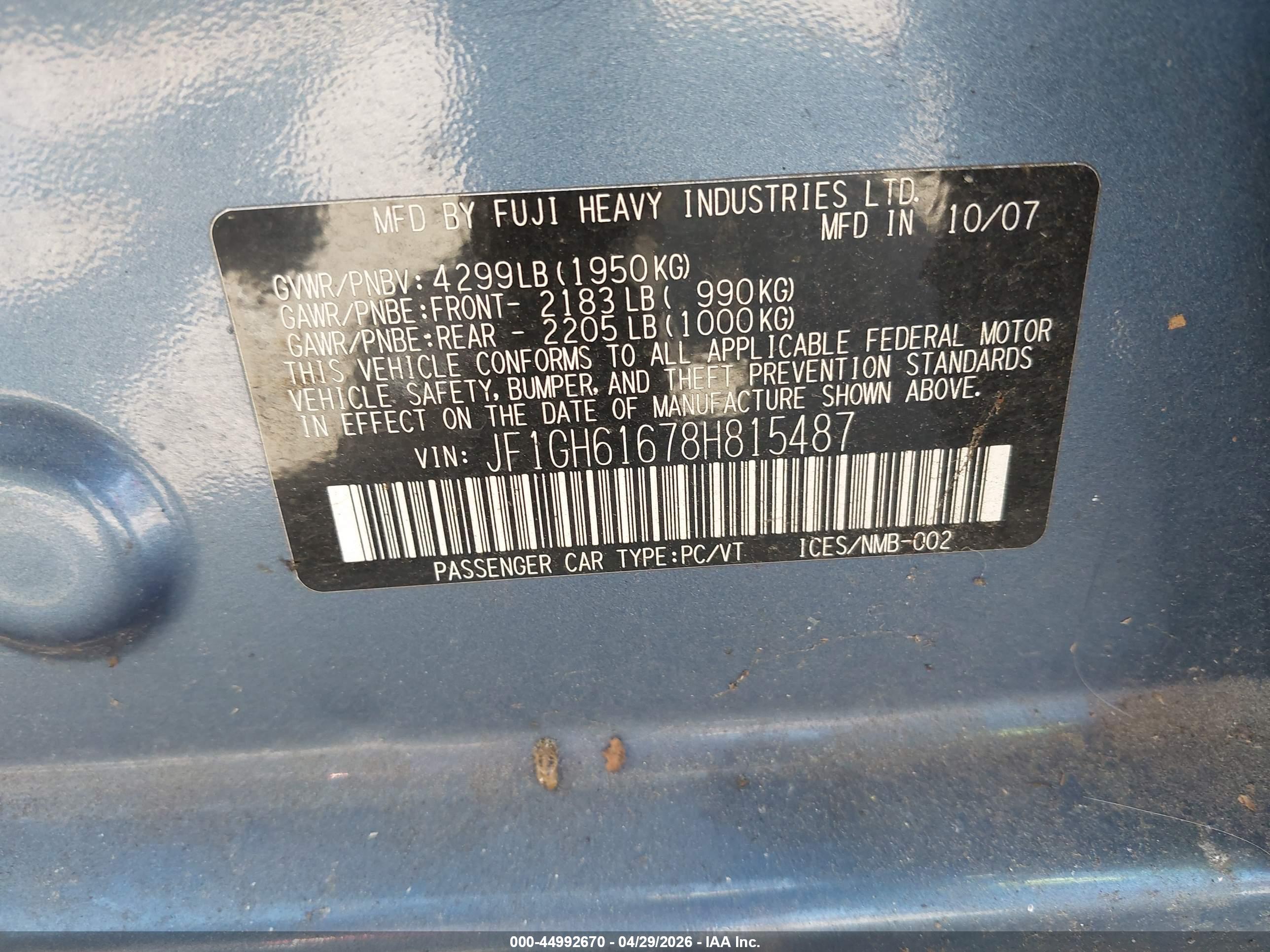 SUBARU IMPREZA image 9