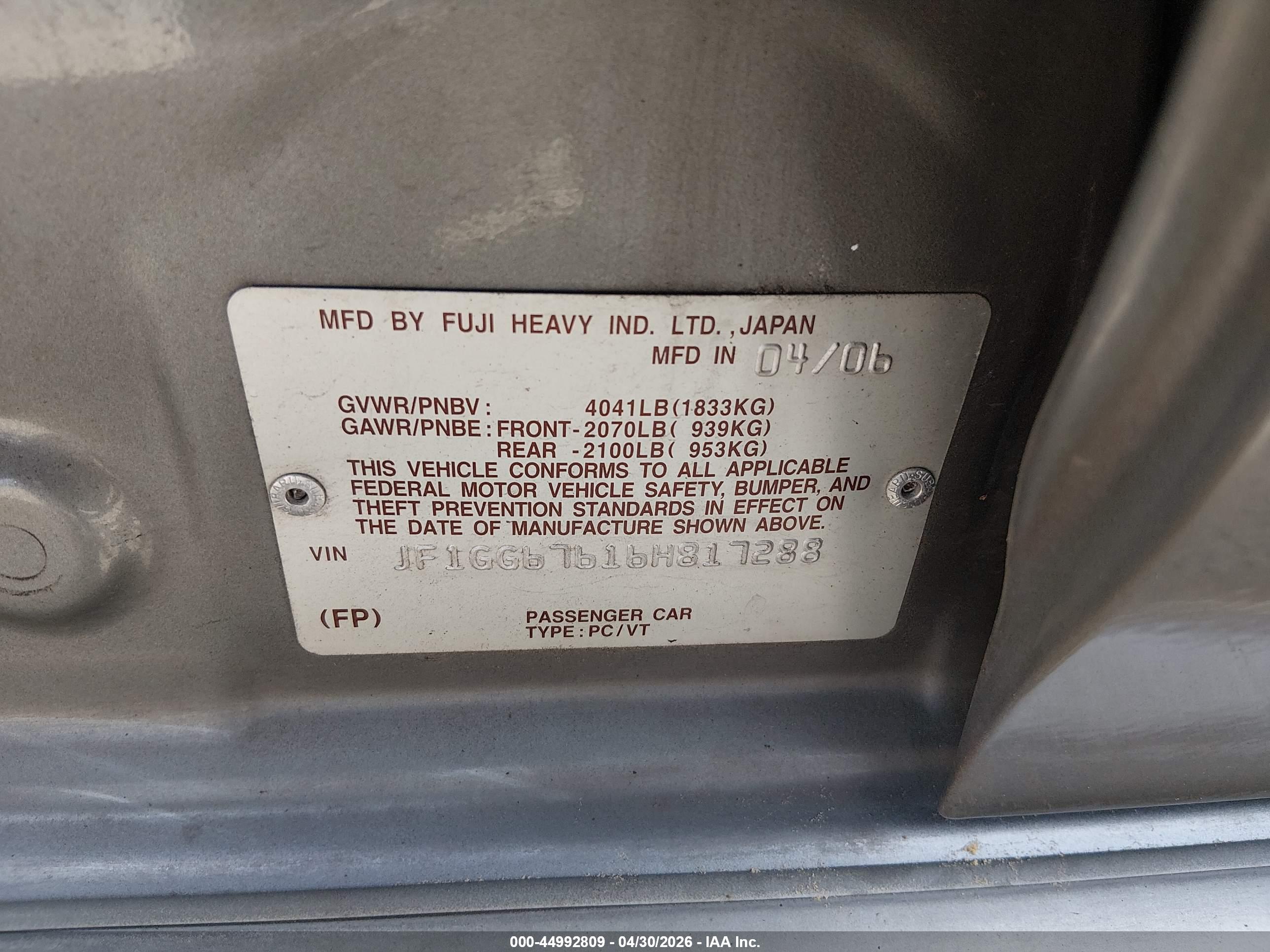 SUBARU IMPREZA image 9