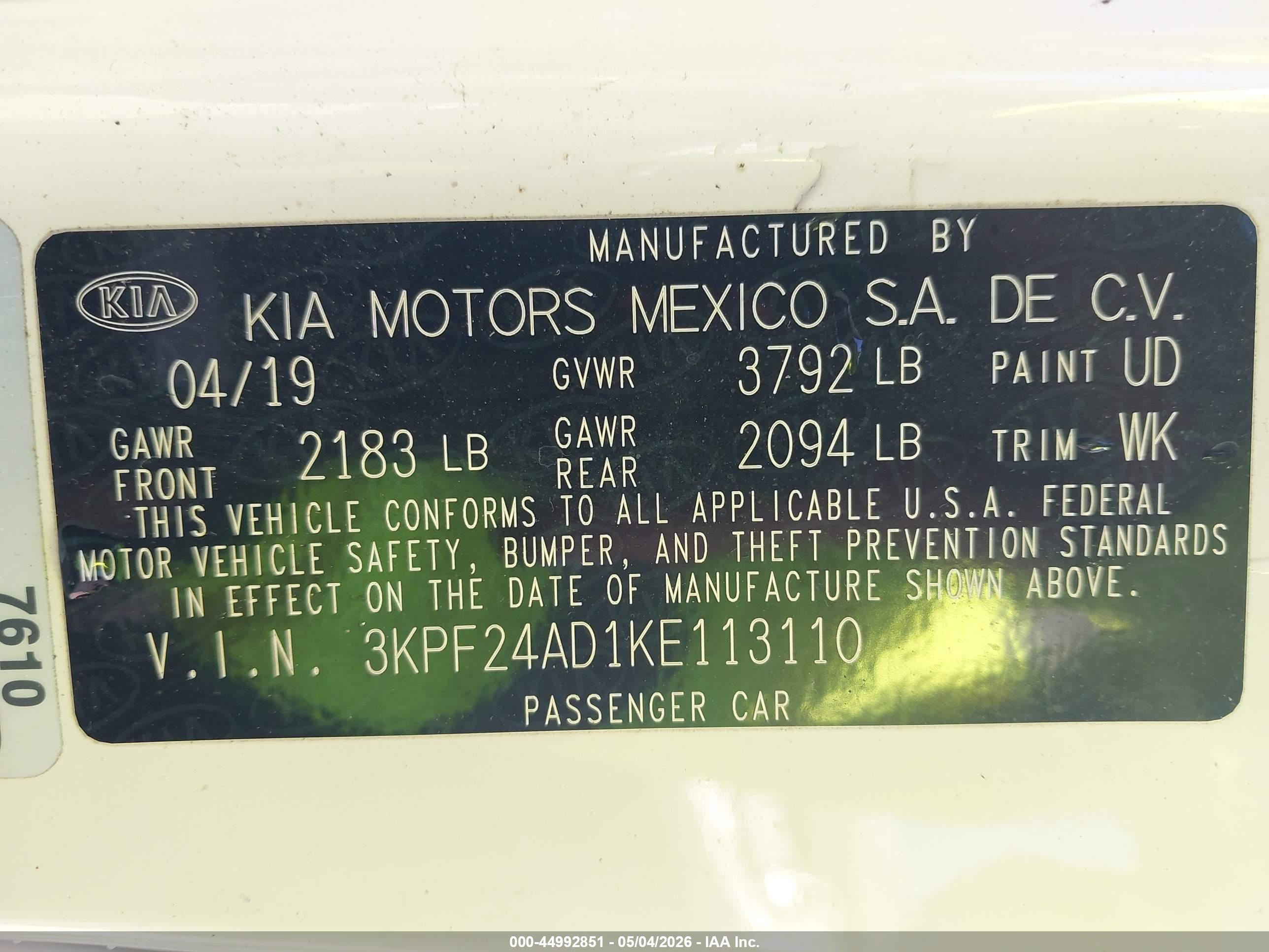 KIA FORTE image 9
