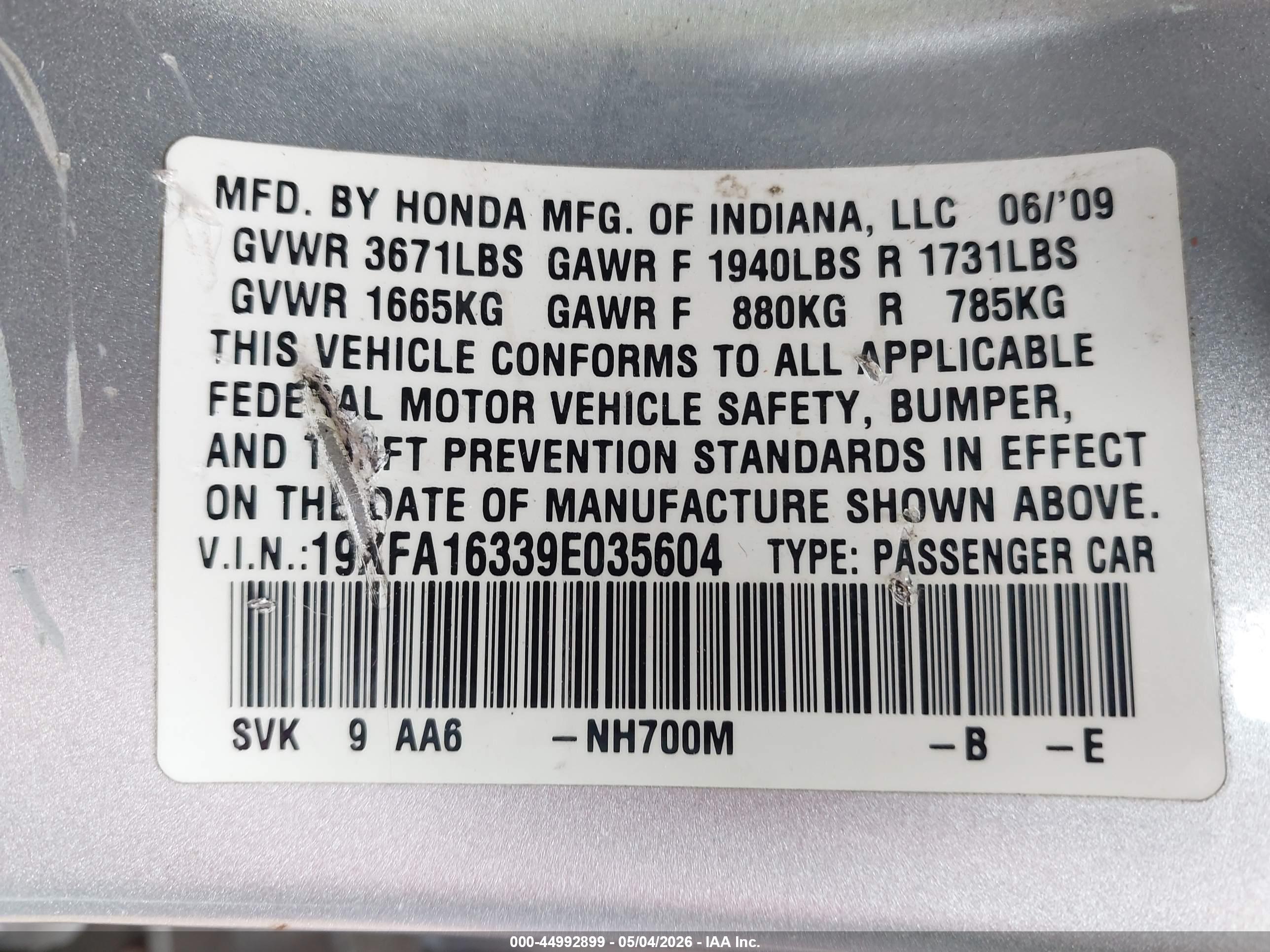 HONDA CIVIC image 9