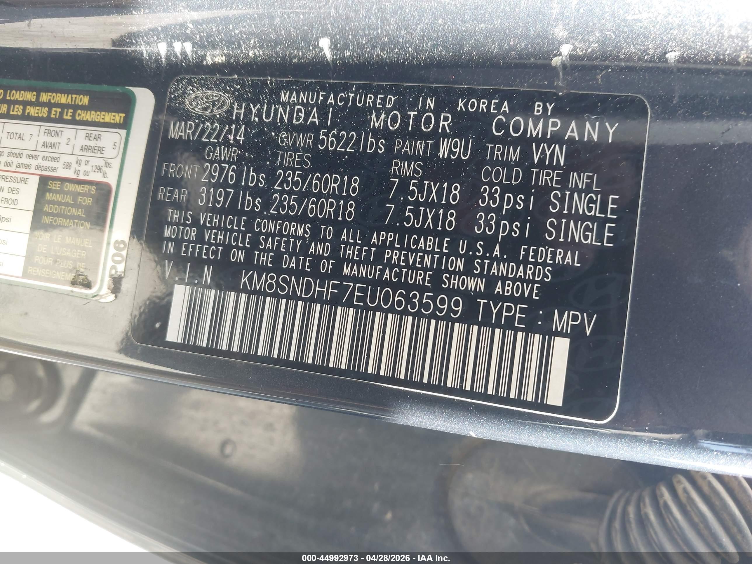 HYUNDAI SANTA image 9