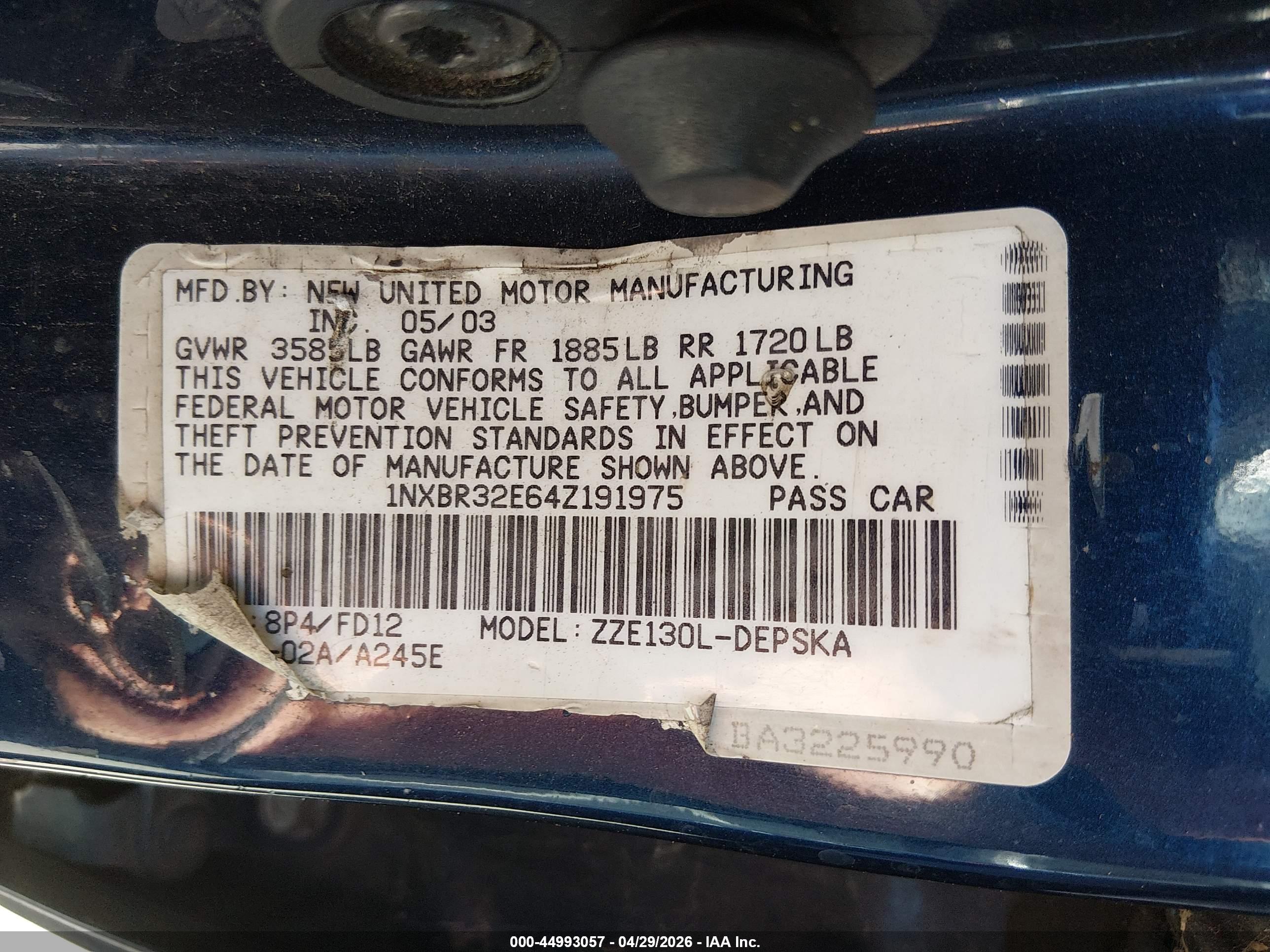TOYOTA COROLLA image 9