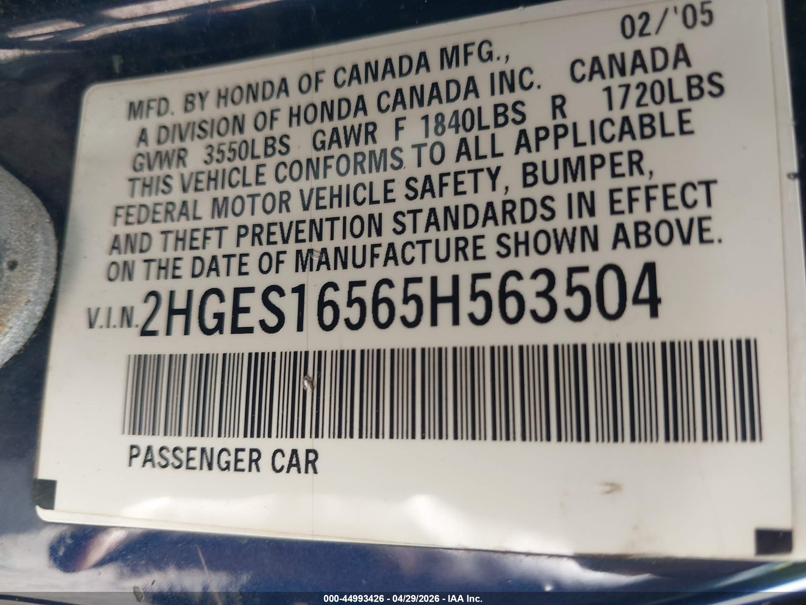 HONDA CIVIC image 9