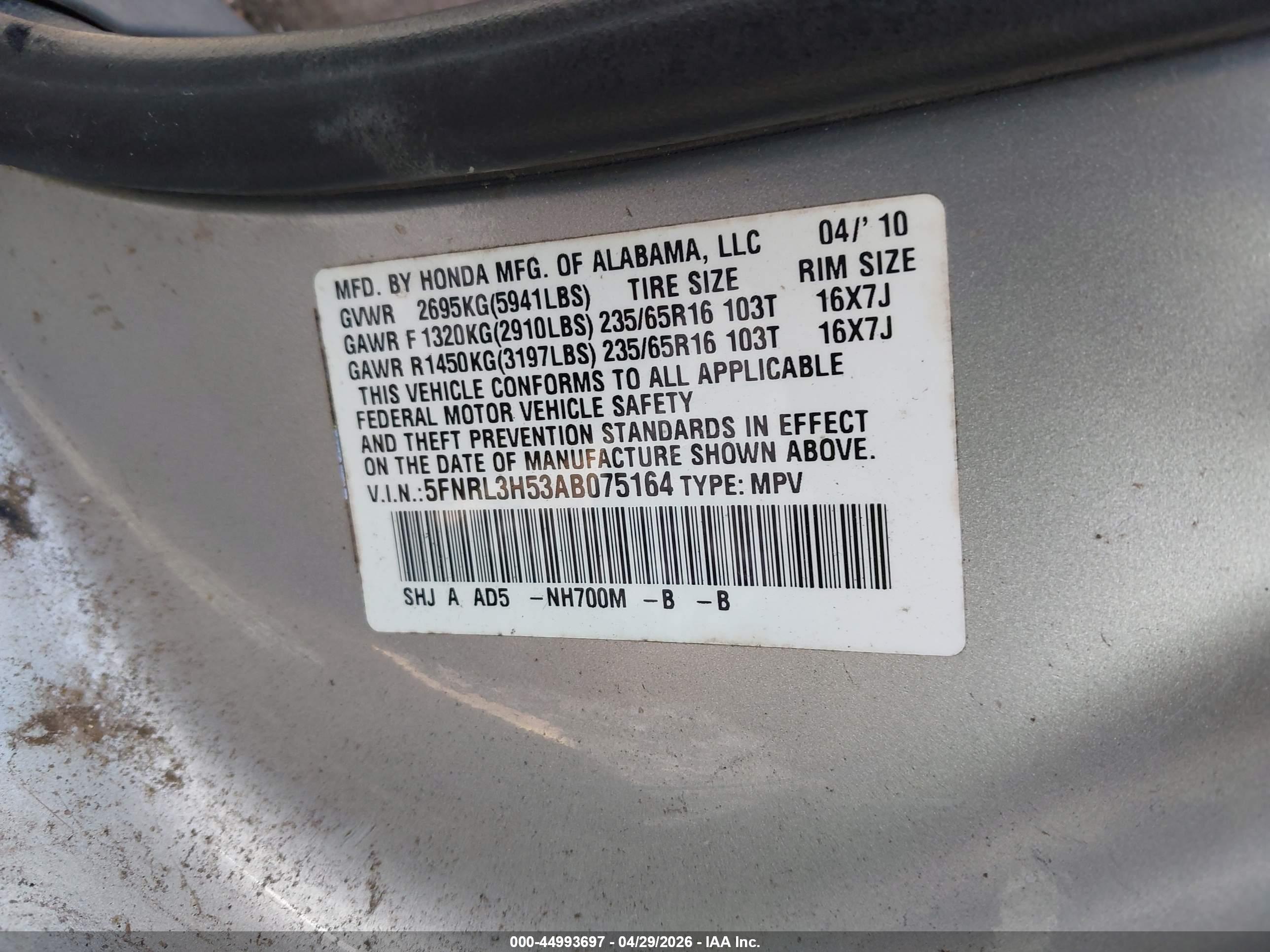 HONDA ODYSSEY image 9