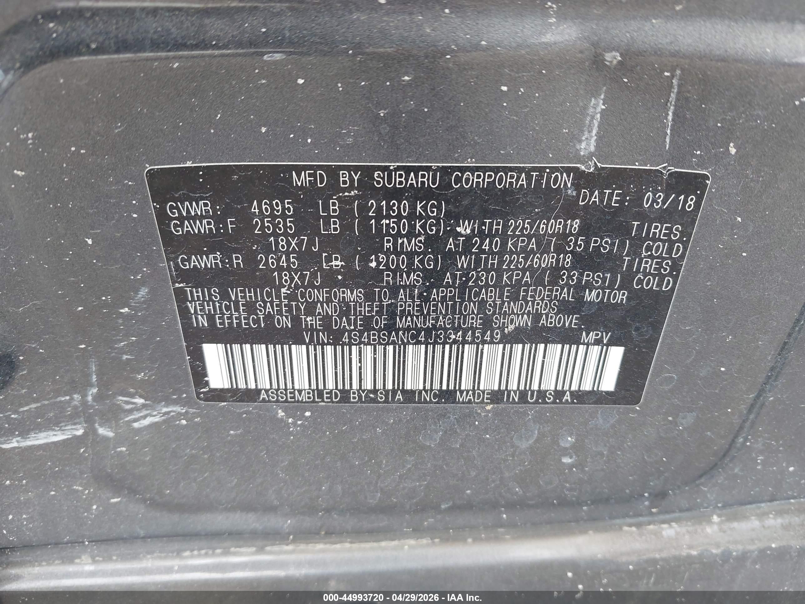 SUBARU OUTBACK image 9