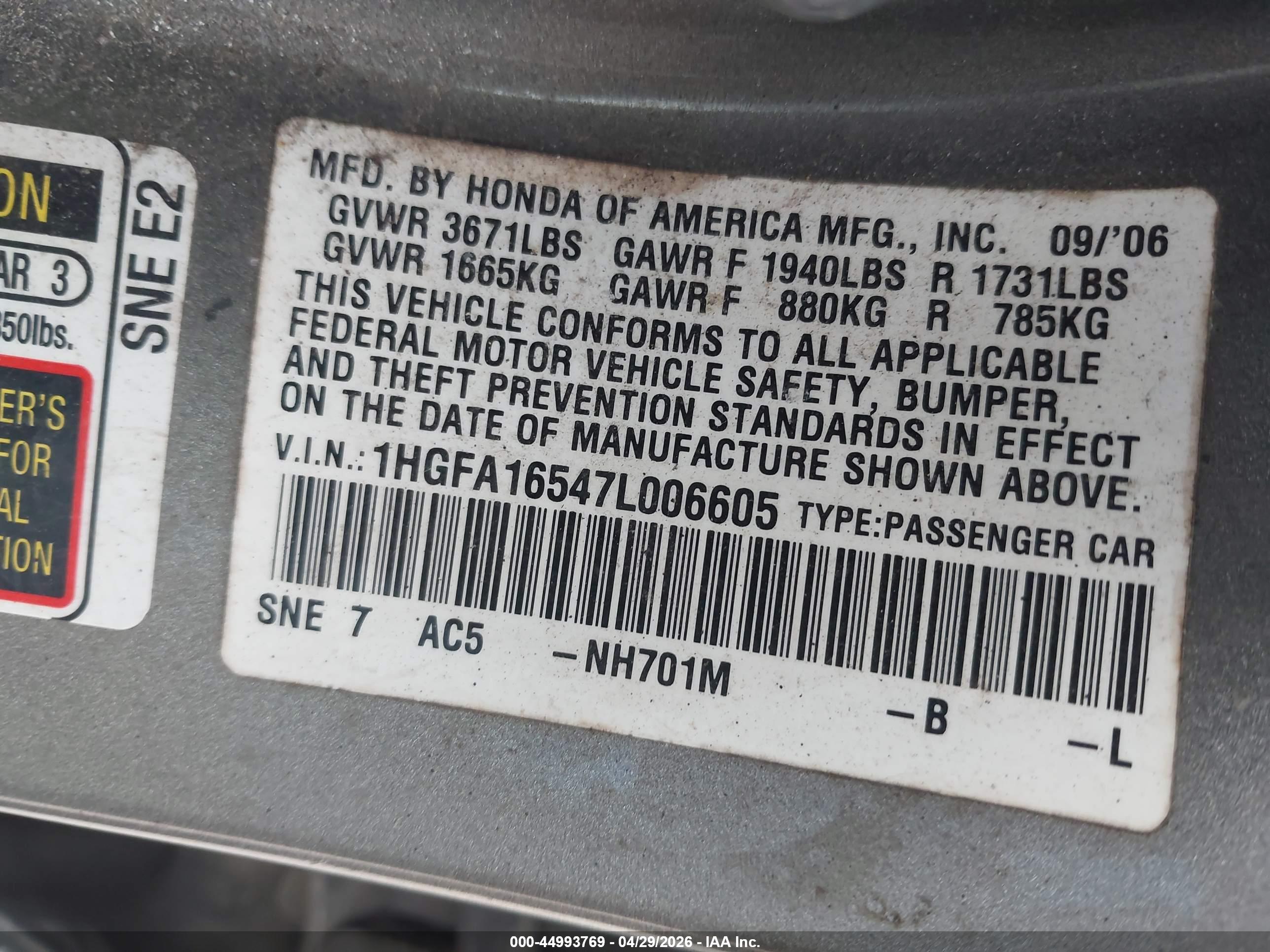 HONDA CIVIC image 9