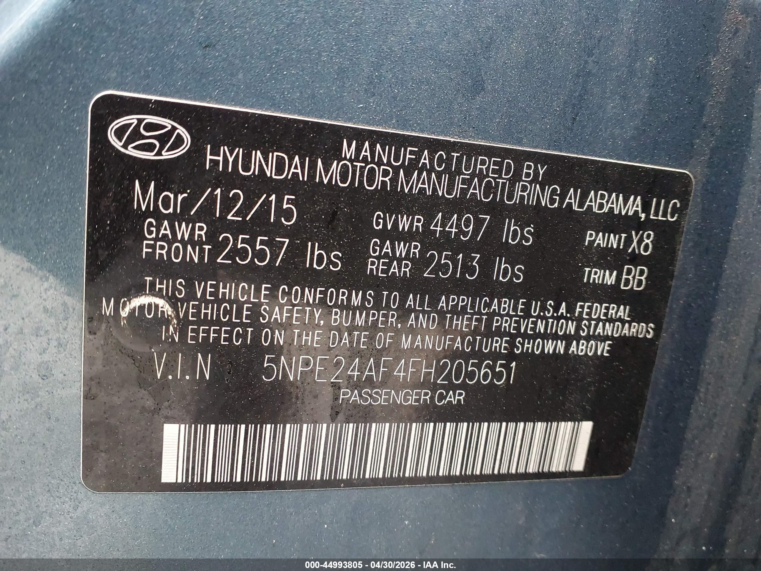 HYUNDAI SONATA image 9