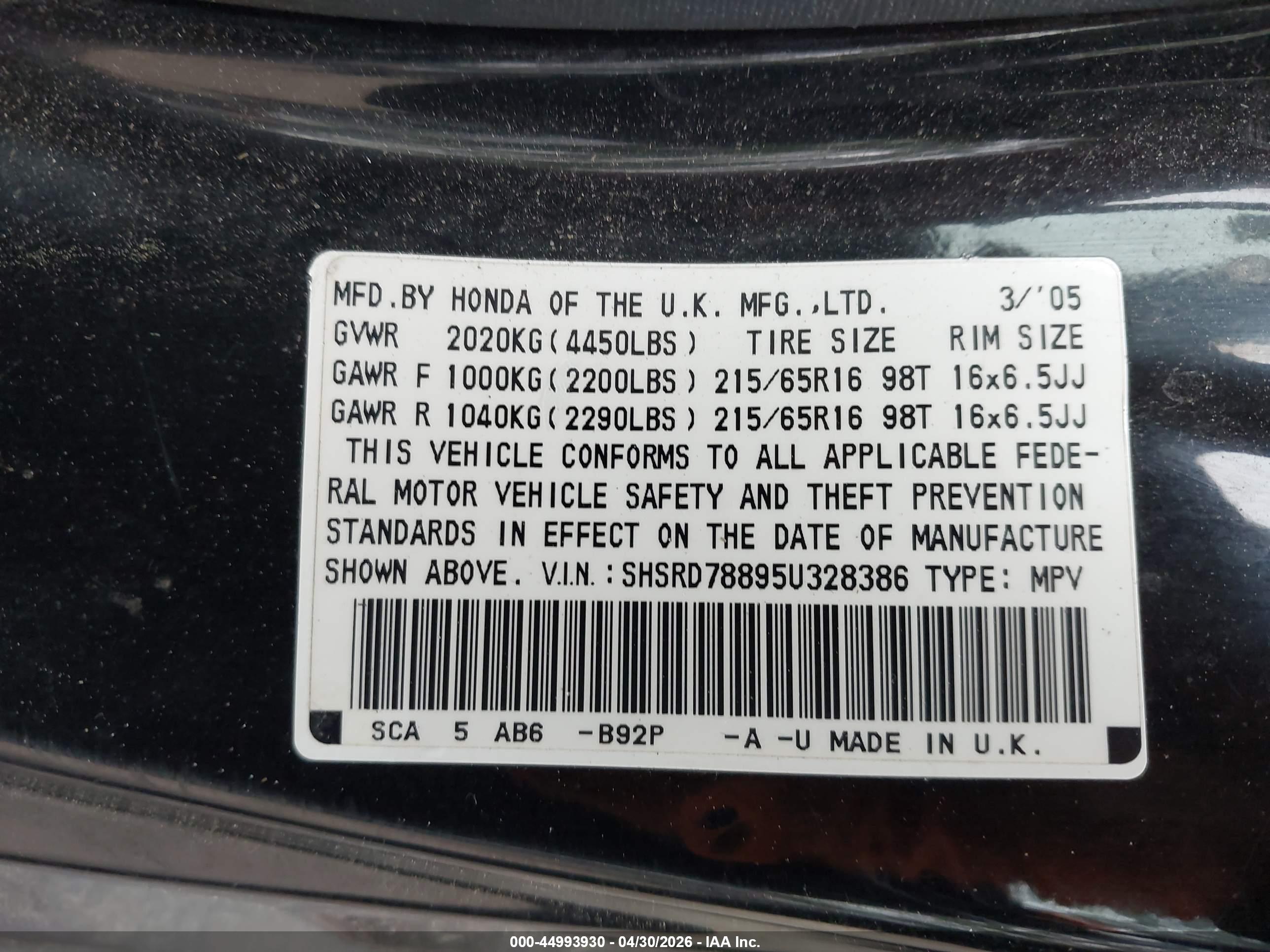 HONDA CR-V image 9