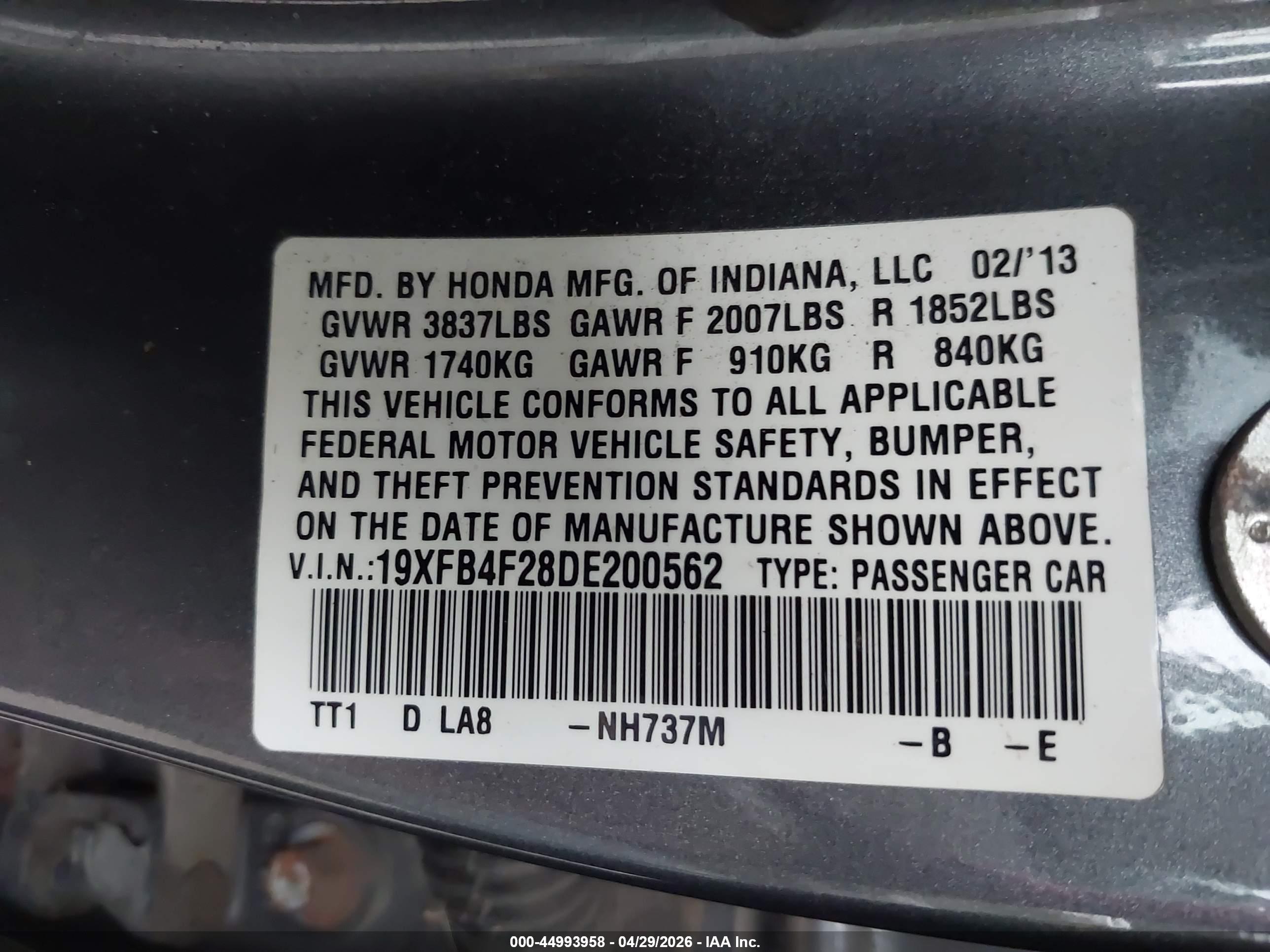 HONDA CIVIC image 9