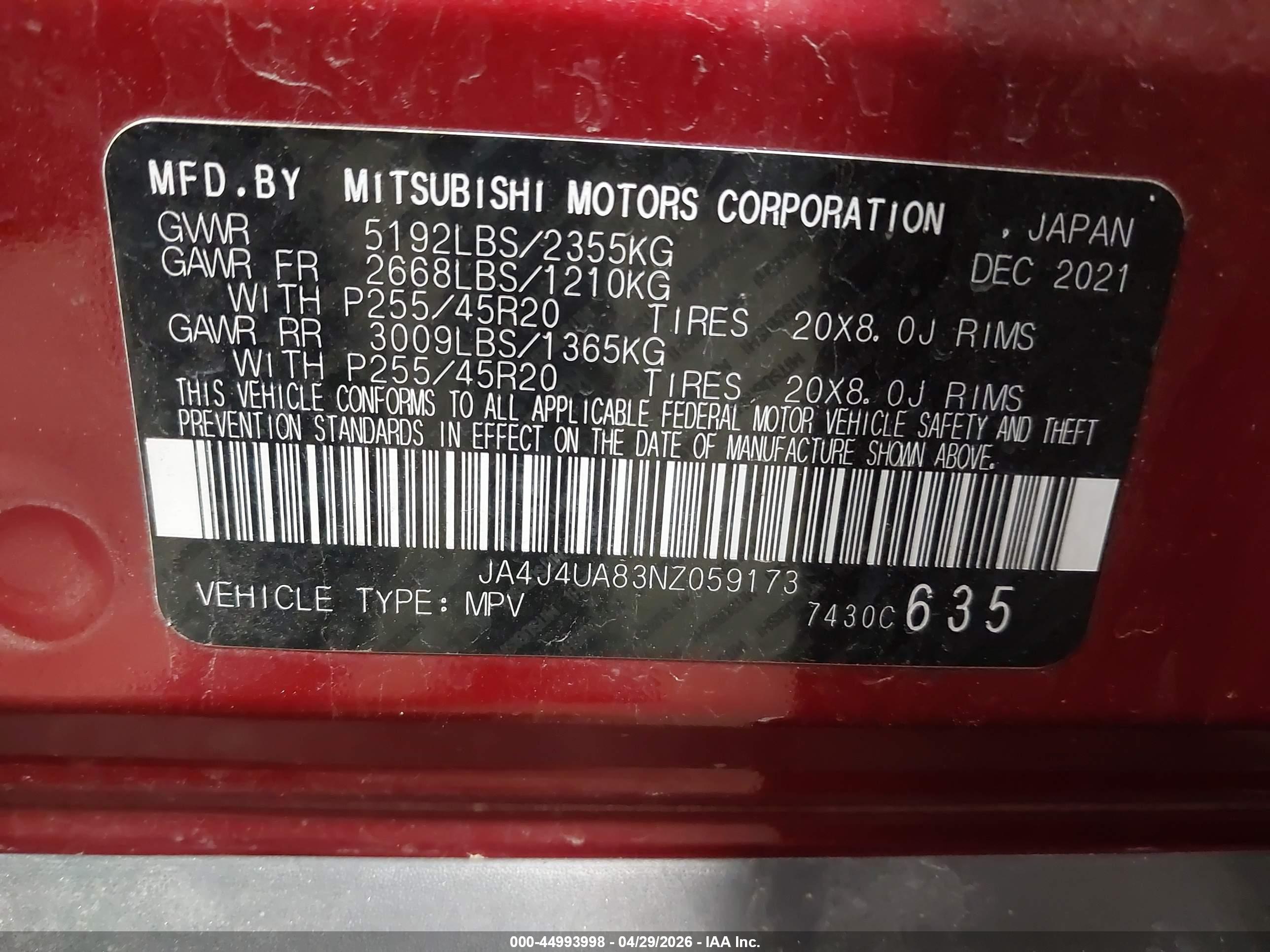MITSUBISHI OUTLANDER image 9