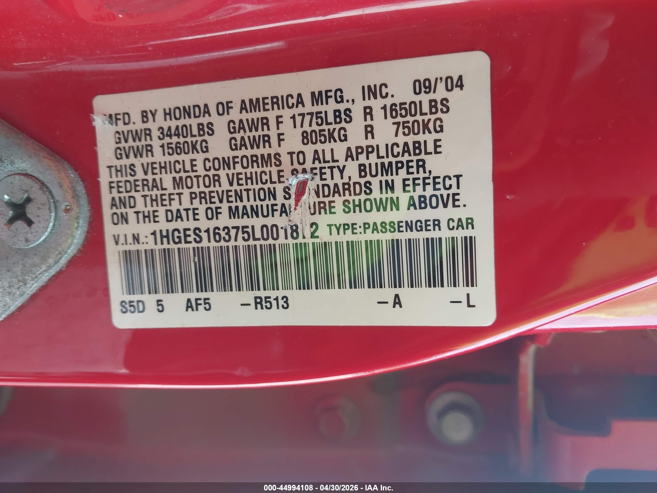 HONDA CIVIC image 9
